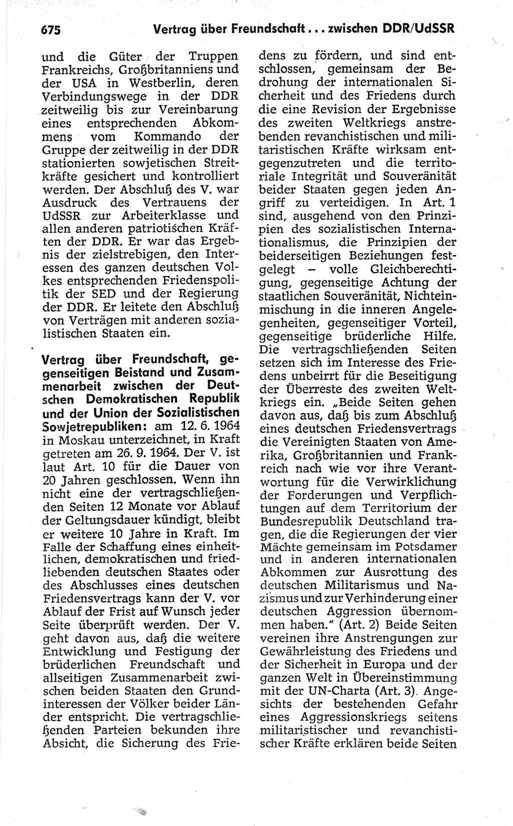Kleines politisches Wörterbuch [Deutsche Demokratische Republik (DDR)] 1967, Seite 675 (Kl. pol. Wb. DDR 1967, S. 675)