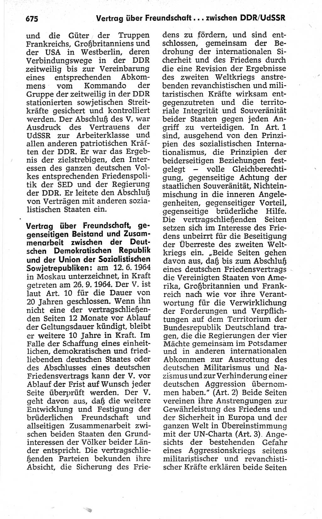 Kleines politisches Wörterbuch [Deutsche Demokratische Republik (DDR)] 1967, Seite 675 (Kl. pol. Wb. DDR 1967, S. 675)