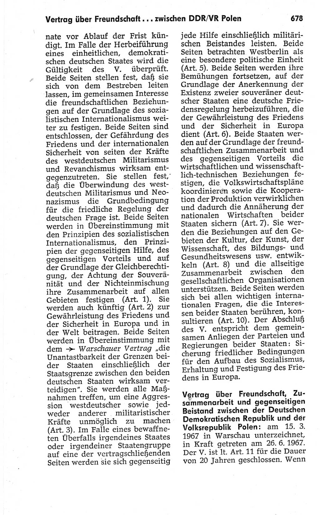 Kleines politisches Wörterbuch [Deutsche Demokratische Republik (DDR)] 1967, Seite 678 (Kl. pol. Wb. DDR 1967, S. 678)