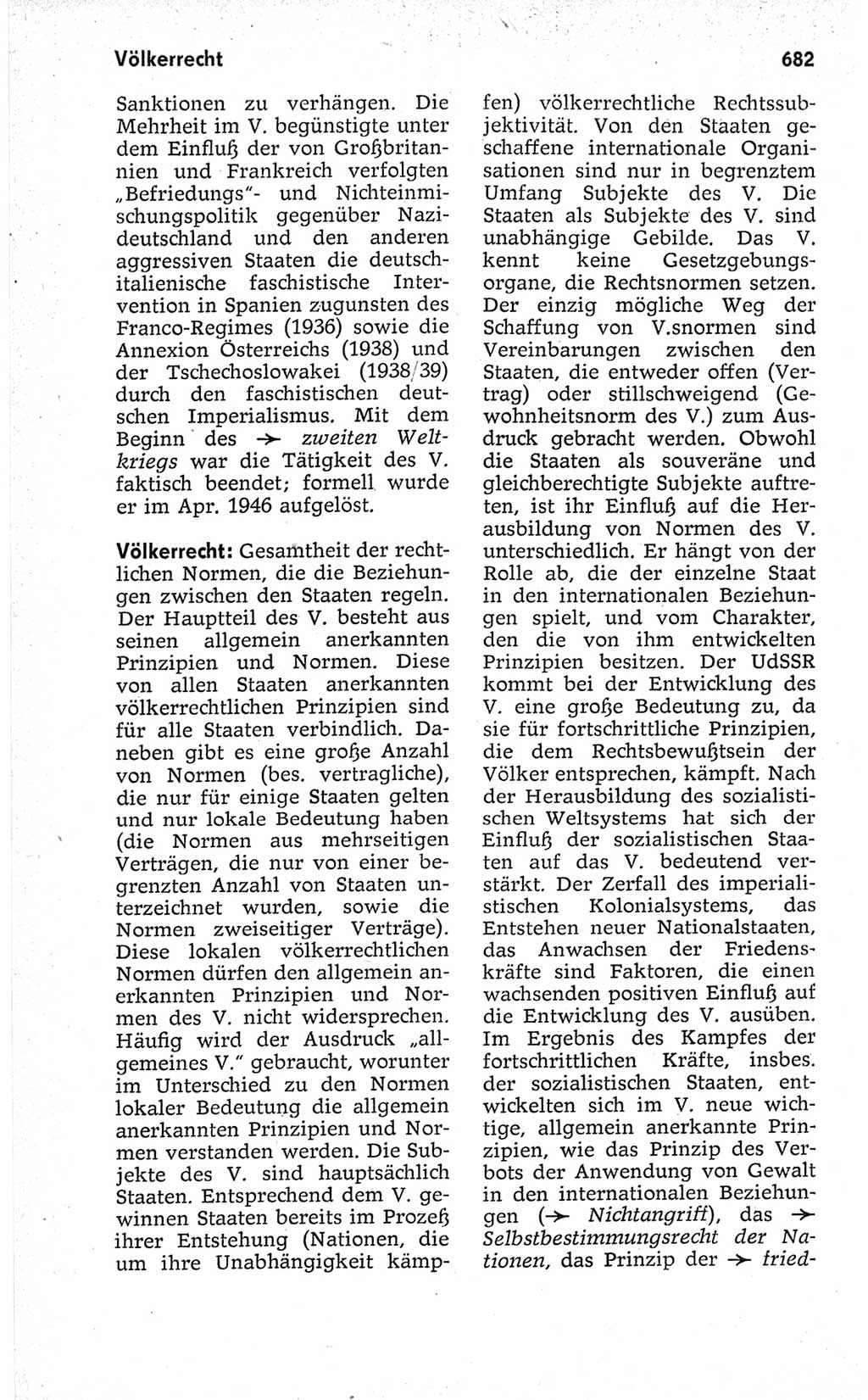 Kleines politisches Wörterbuch [Deutsche Demokratische Republik (DDR)] 1967, Seite 682 (Kl. pol. Wb. DDR 1967, S. 682)