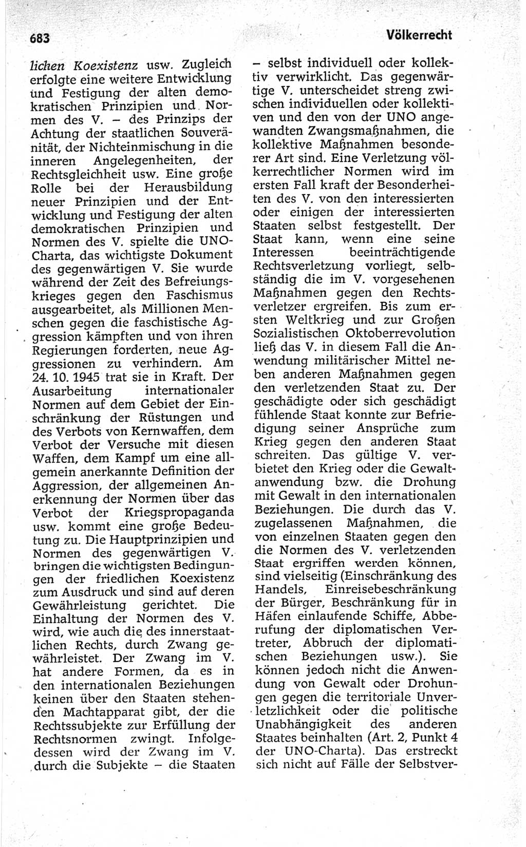 Kleines politisches Wörterbuch [Deutsche Demokratische Republik (DDR)] 1967, Seite 683 (Kl. pol. Wb. DDR 1967, S. 683)