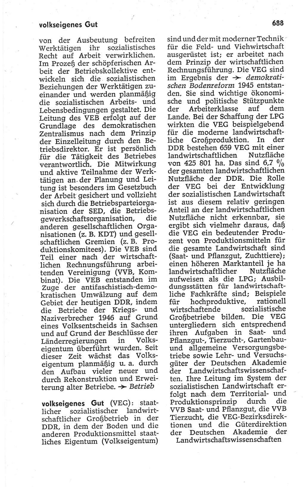 Kleines politisches Wörterbuch [Deutsche Demokratische Republik (DDR)] 1967, Seite 688 (Kl. pol. Wb. DDR 1967, S. 688)