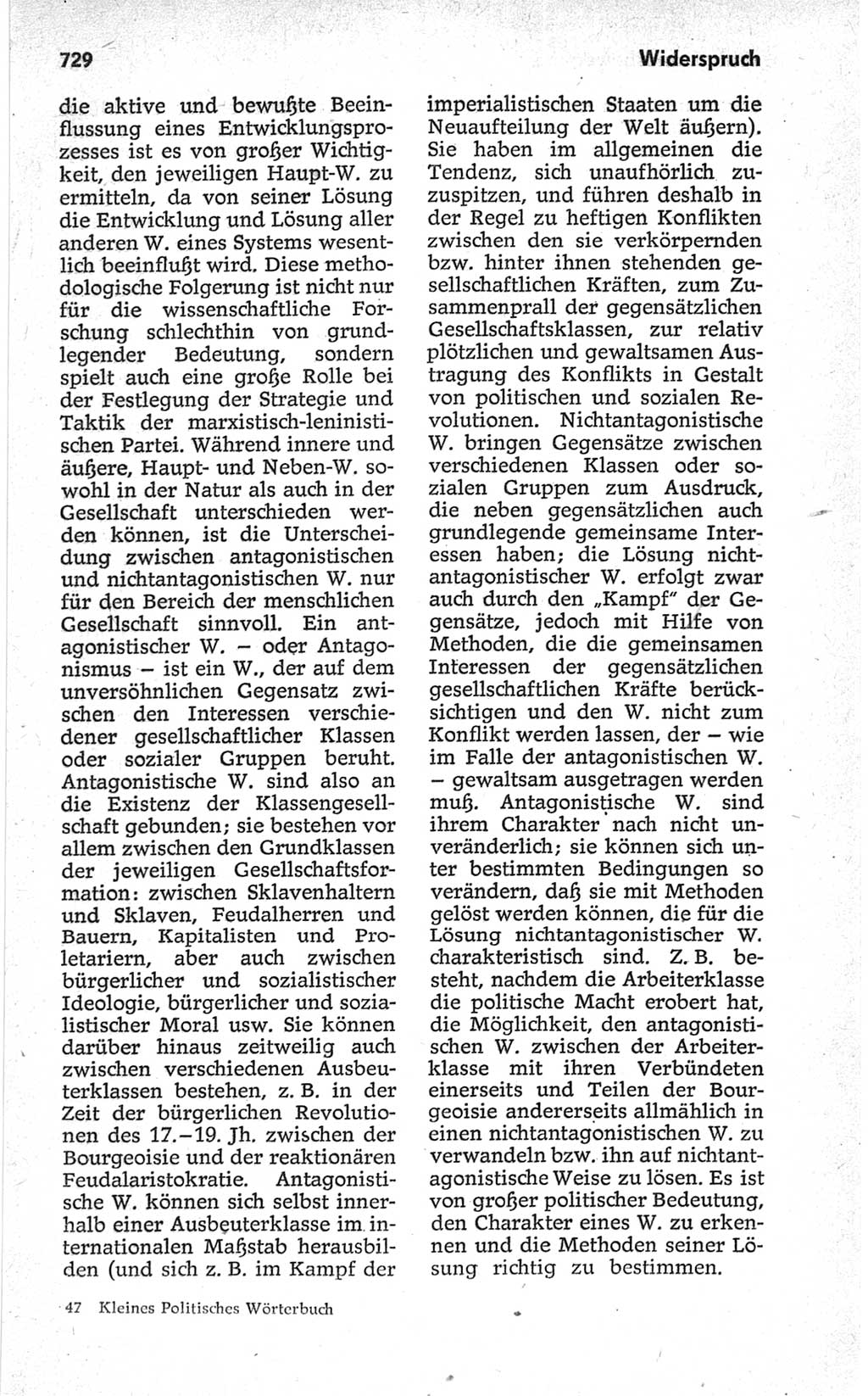 Kleines politisches Wörterbuch [Deutsche Demokratische Republik (DDR)] 1967, Seite 729 (Kl. pol. Wb. DDR 1967, S. 729)