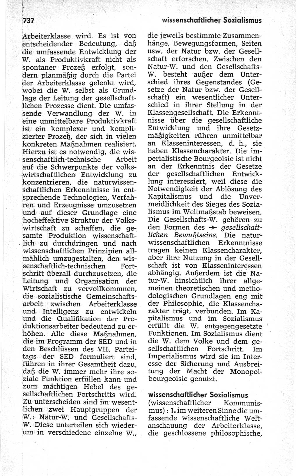 Kleines politisches Wörterbuch [Deutsche Demokratische Republik (DDR)] 1967, Seite 737 (Kl. pol. Wb. DDR 1967, S. 737)