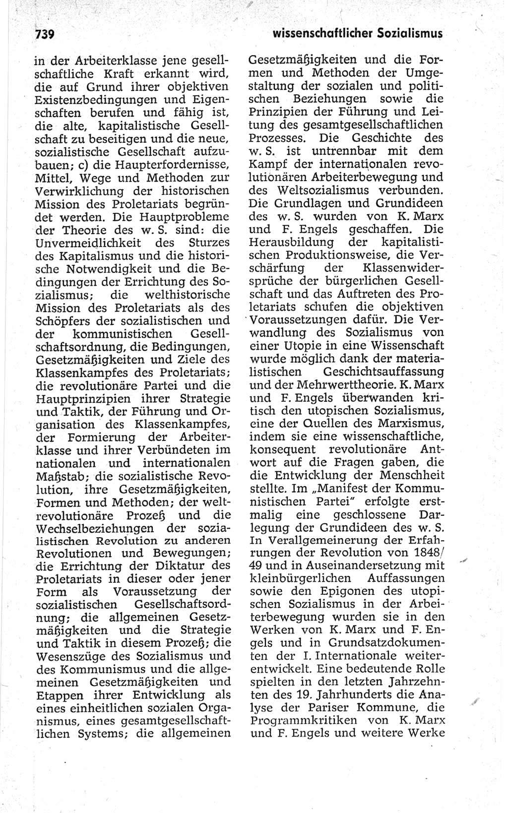 Kleines politisches Wörterbuch [Deutsche Demokratische Republik (DDR)] 1967, Seite 739 (Kl. pol. Wb. DDR 1967, S. 739)