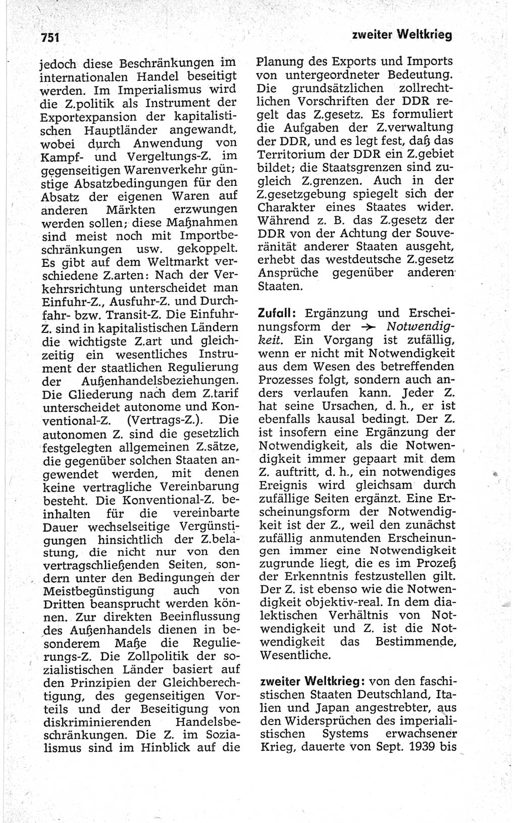 Kleines politisches Wörterbuch [Deutsche Demokratische Republik (DDR)] 1967, Seite 751 (Kl. pol. Wb. DDR 1967, S. 751)