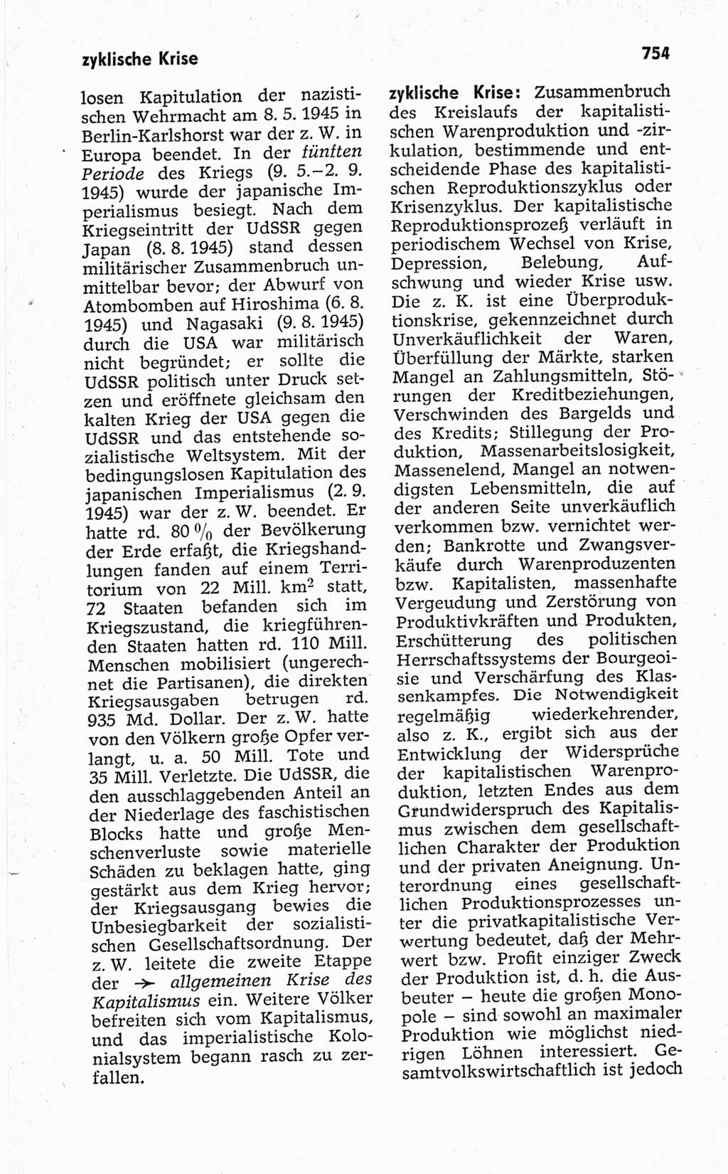 Kleines politisches Wörterbuch [Deutsche Demokratische Republik (DDR)] 1967, Seite 754 (Kl. pol. Wb. DDR 1967, S. 754)