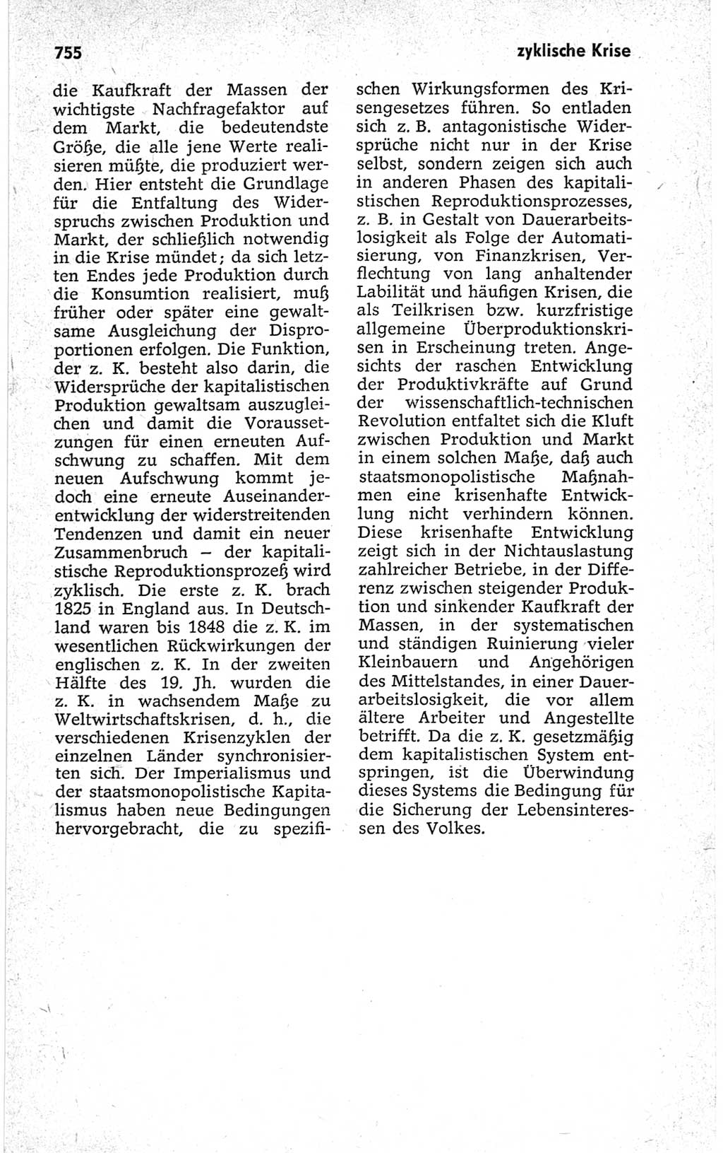 Kleines politisches Wörterbuch [Deutsche Demokratische Republik (DDR)] 1967, Seite 755 (Kl. pol. Wb. DDR 1967, S. 755)
