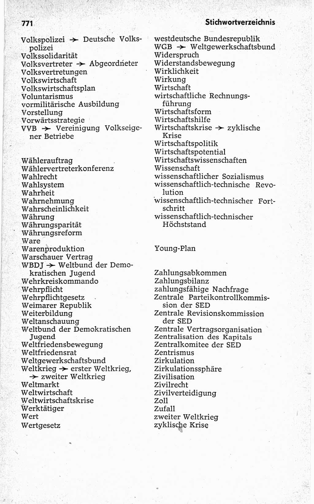 Kleines politisches Wörterbuch [Deutsche Demokratische Republik (DDR)] 1967, Seite 771 (Kl. pol. Wb. DDR 1967, S. 771)