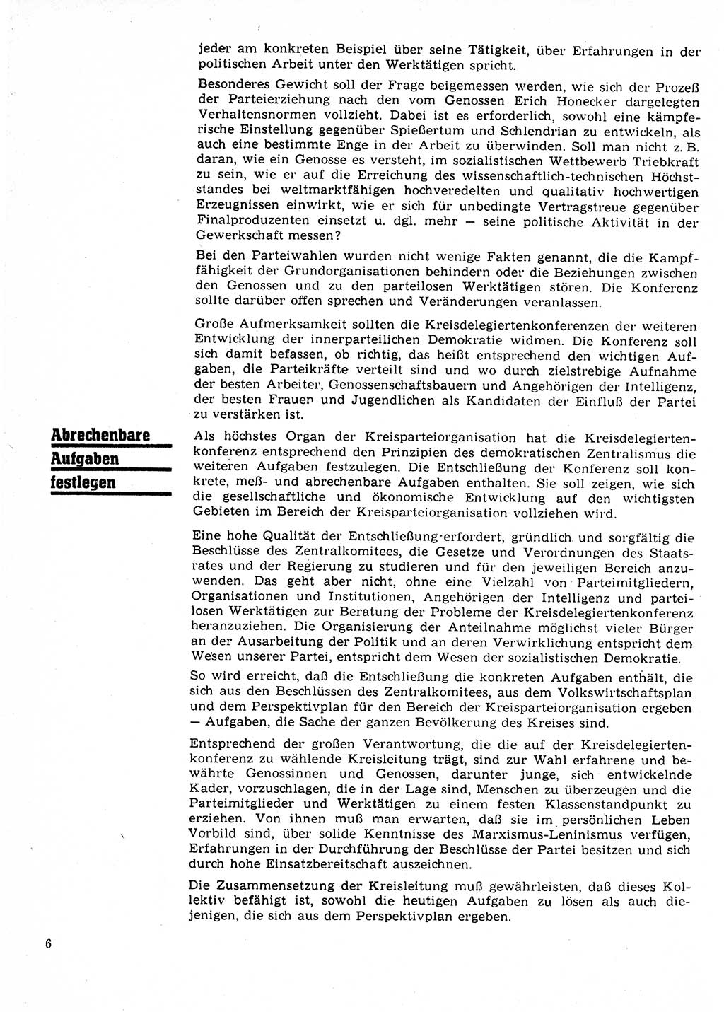 Neuer Weg (NW), Organ des Zentralkomitees (ZK) der SED (Sozialistische Einheitspartei Deutschlands) für Fragen des Parteilebens, 22. Jahrgang [Deutsche Demokratische Republik (DDR)] 1967, Seite 6 (NW ZK SED DDR 1967, S. 6)