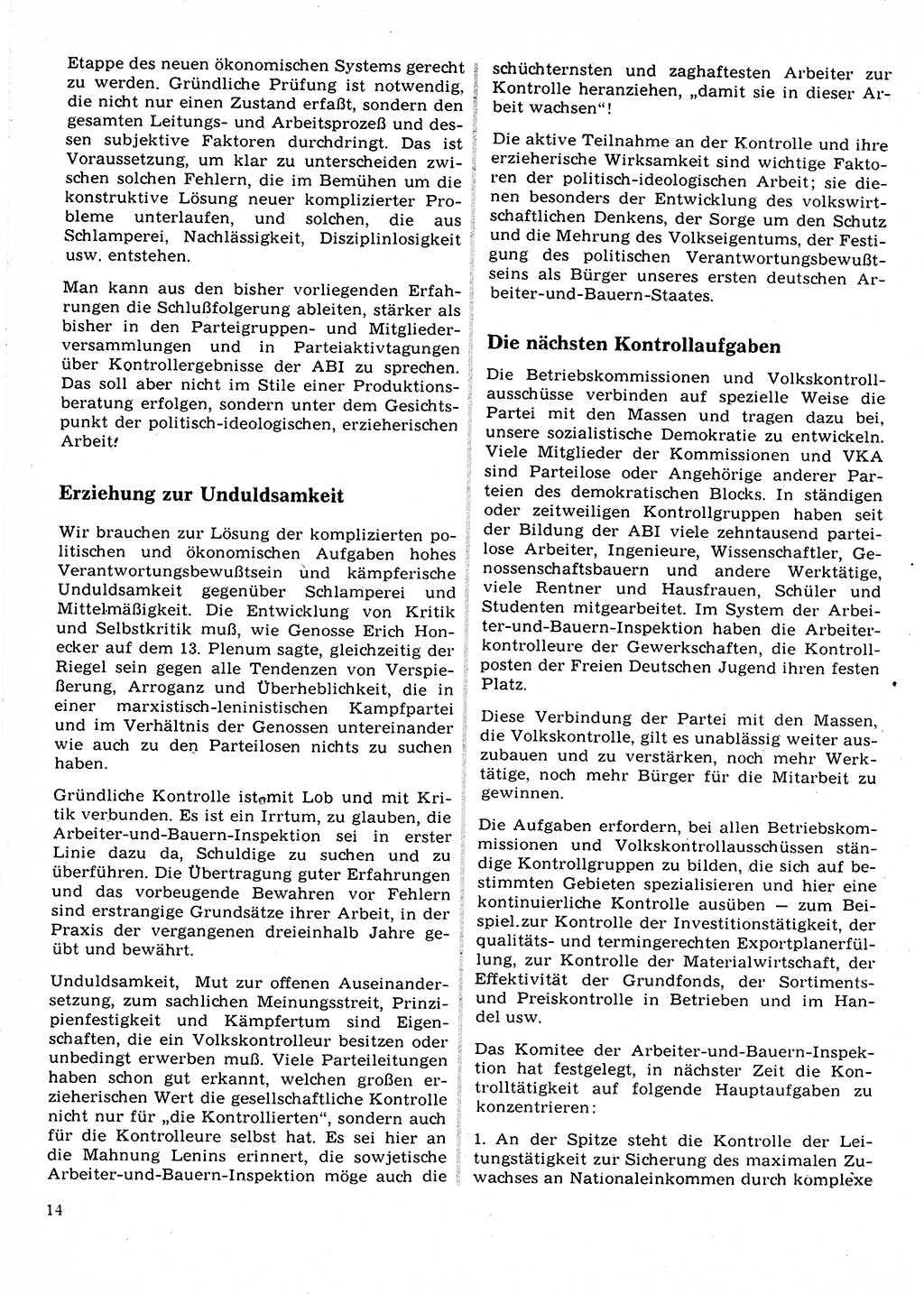 Neuer Weg (NW), Organ des Zentralkomitees (ZK) der SED (Sozialistische Einheitspartei Deutschlands) für Fragen des Parteilebens, 22. Jahrgang [Deutsche Demokratische Republik (DDR)] 1967, Seite 14 (NW ZK SED DDR 1967, S. 14)