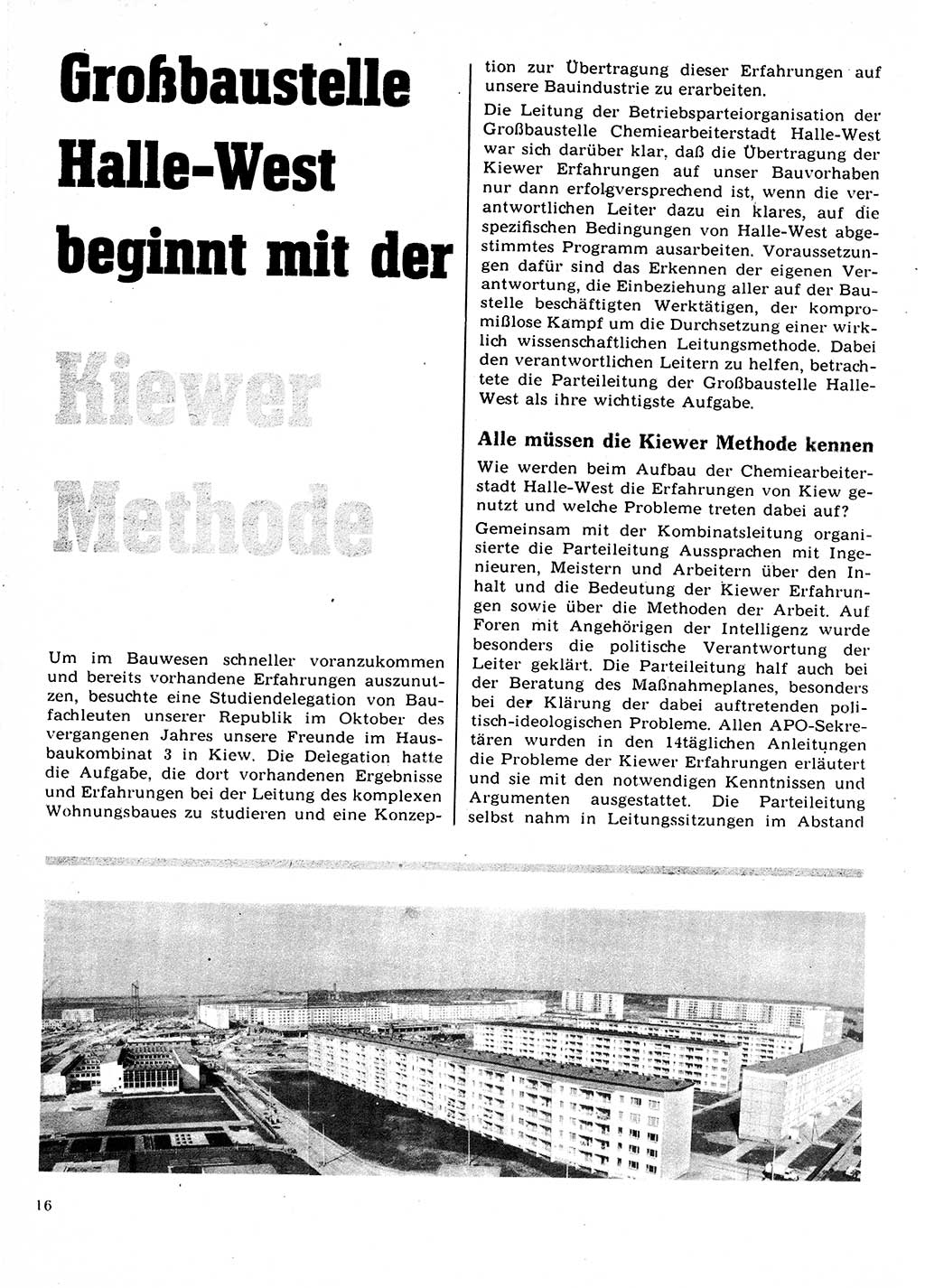 Neuer Weg (NW), Organ des Zentralkomitees (ZK) der SED (Sozialistische Einheitspartei Deutschlands) für Fragen des Parteilebens, 22. Jahrgang [Deutsche Demokratische Republik (DDR)] 1967, Seite 16 (NW ZK SED DDR 1967, S. 16)