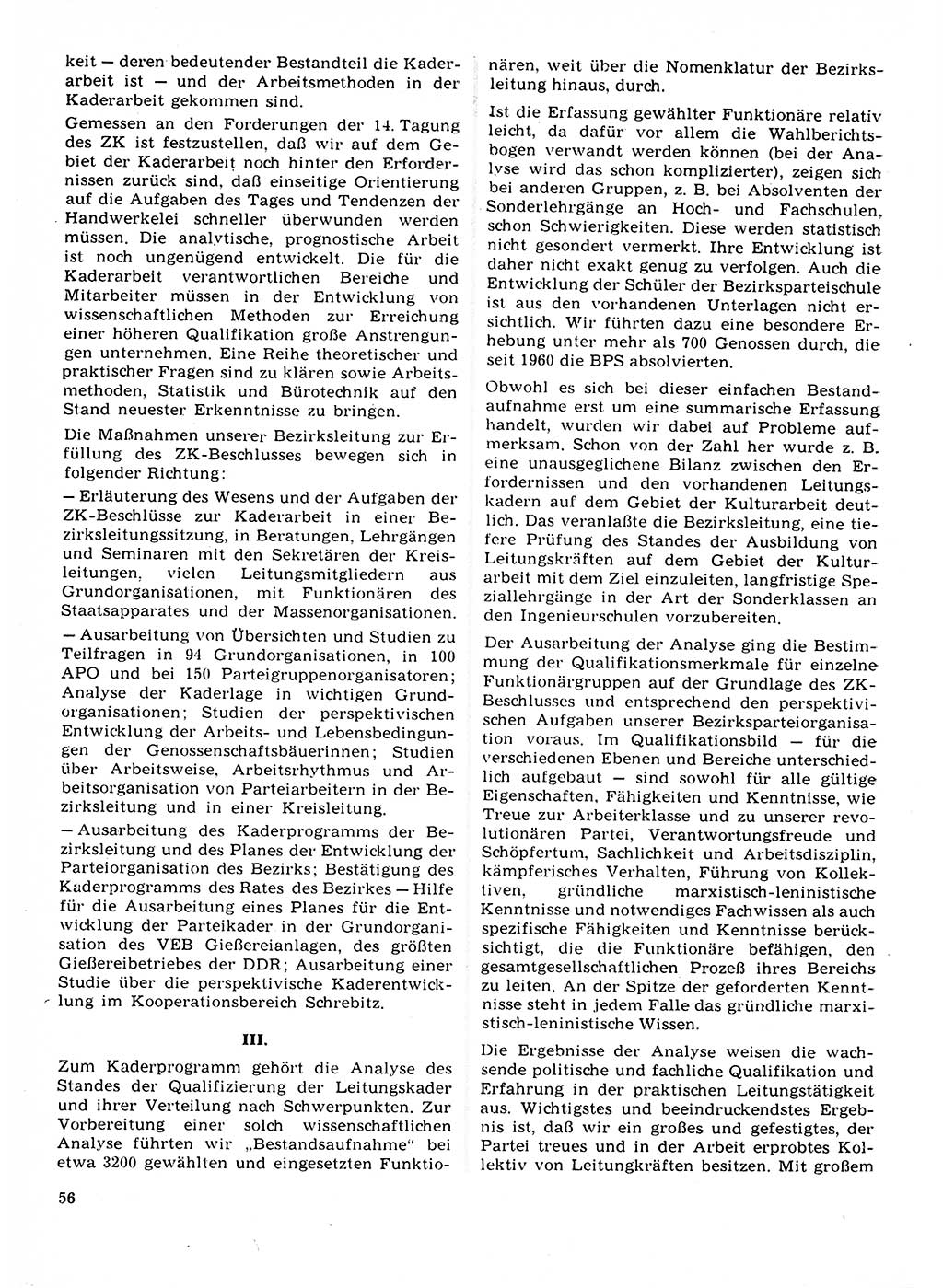 Neuer Weg (NW), Organ des Zentralkomitees (ZK) der SED (Sozialistische Einheitspartei Deutschlands) für Fragen des Parteilebens, 22. Jahrgang [Deutsche Demokratische Republik (DDR)] 1967, Seite 56 (NW ZK SED DDR 1967, S. 56)