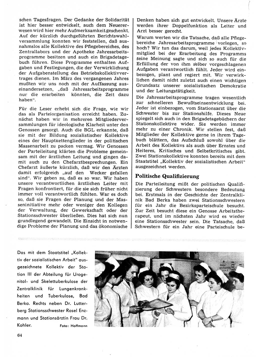 Neuer Weg (NW), Organ des Zentralkomitees (ZK) der SED (Sozialistische Einheitspartei Deutschlands) für Fragen des Parteilebens, 22. Jahrgang [Deutsche Demokratische Republik (DDR)] 1967, Seite 64 (NW ZK SED DDR 1967, S. 64)