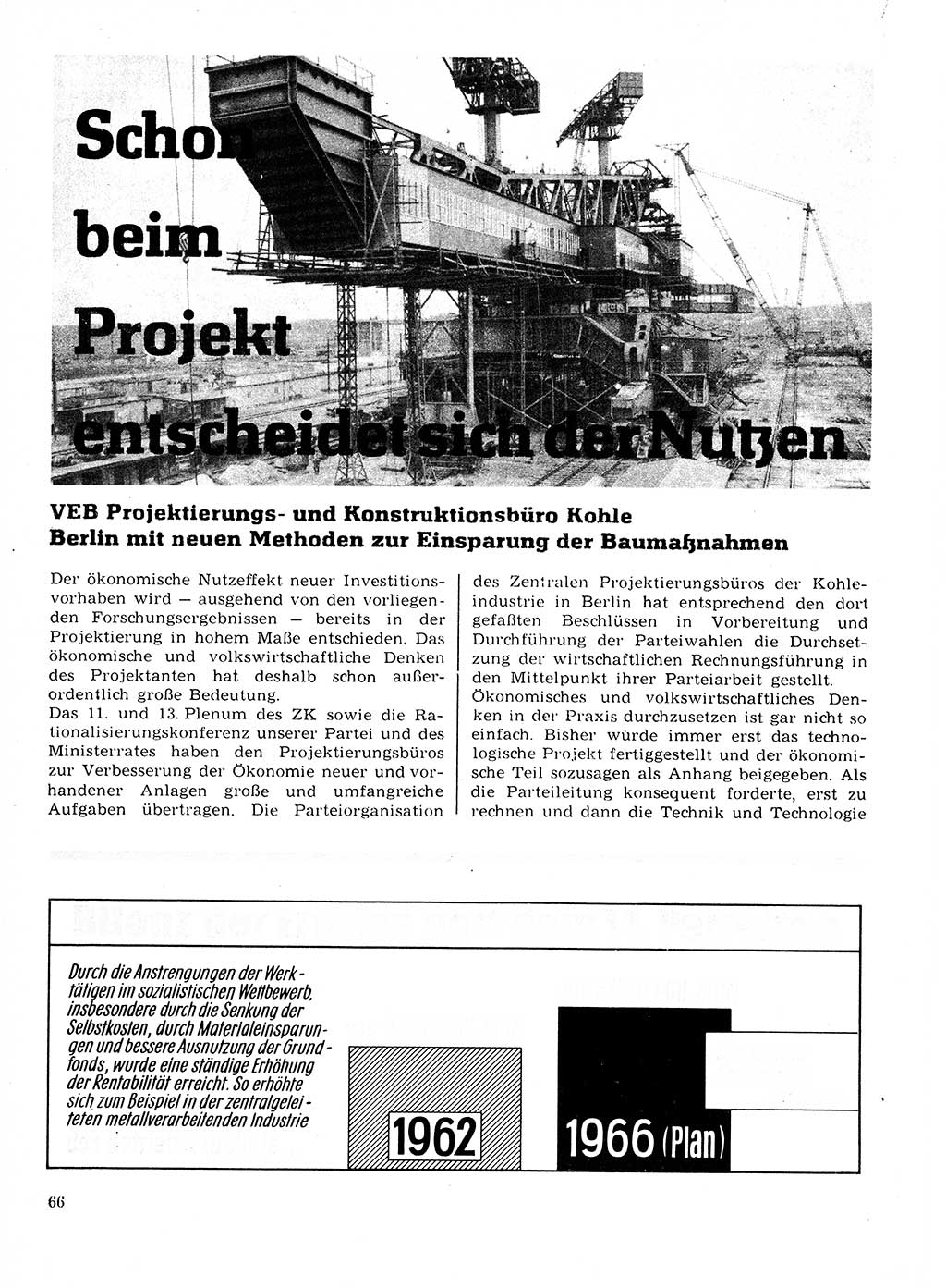 Neuer Weg (NW), Organ des Zentralkomitees (ZK) der SED (Sozialistische Einheitspartei Deutschlands) für Fragen des Parteilebens, 22. Jahrgang [Deutsche Demokratische Republik (DDR)] 1967, Seite 66 (NW ZK SED DDR 1967, S. 66)