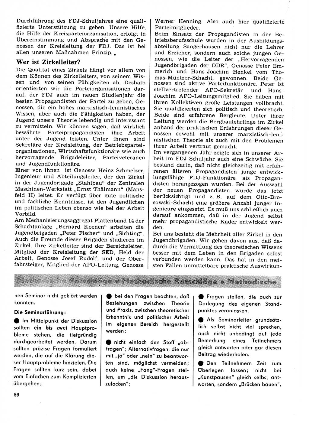 Neuer Weg (NW), Organ des Zentralkomitees (ZK) der SED (Sozialistische Einheitspartei Deutschlands) für Fragen des Parteilebens, 22. Jahrgang [Deutsche Demokratische Republik (DDR)] 1967, Seite 86 (NW ZK SED DDR 1967, S. 86)