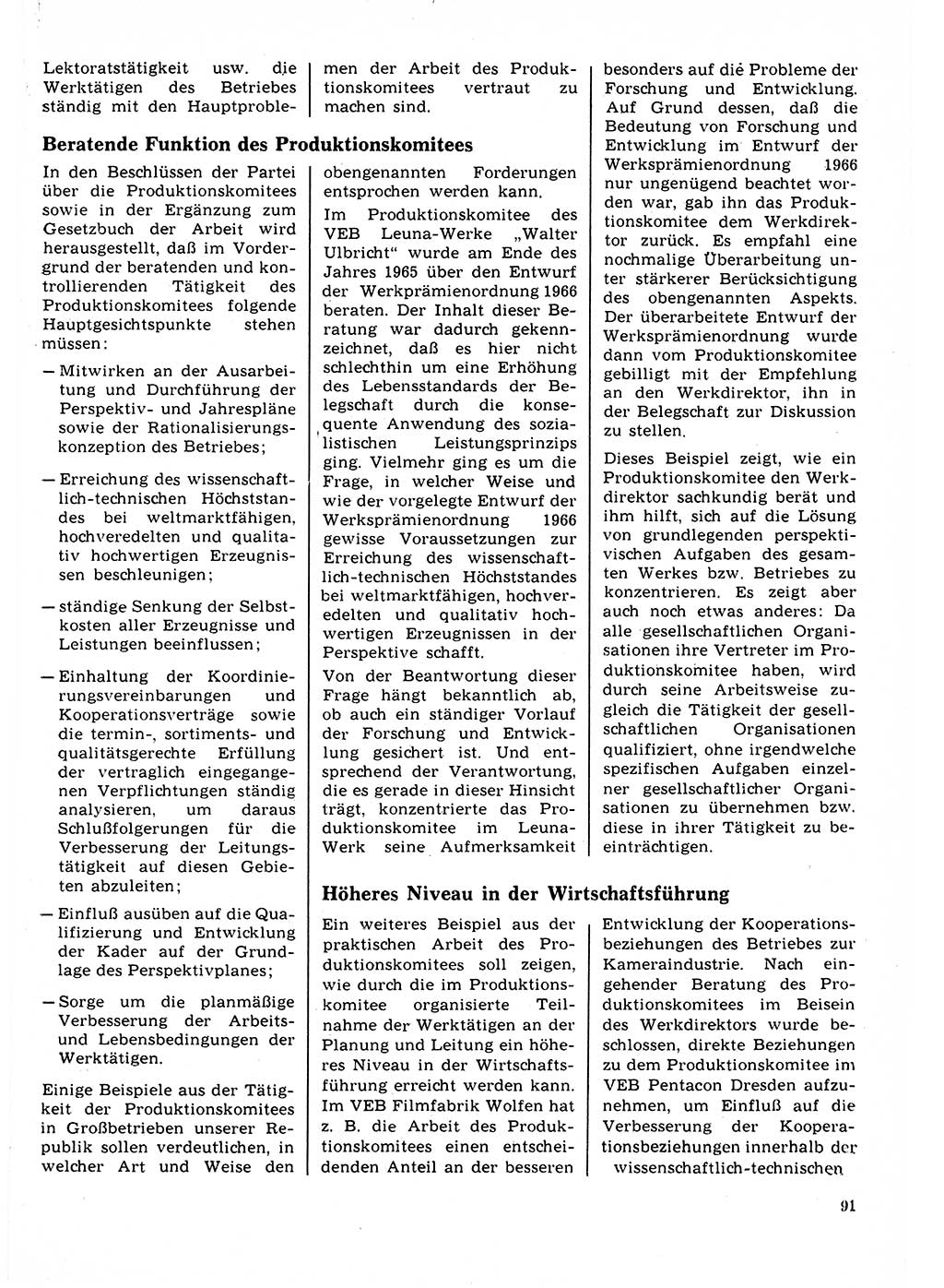 Neuer Weg (NW), Organ des Zentralkomitees (ZK) der SED (Sozialistische Einheitspartei Deutschlands) für Fragen des Parteilebens, 22. Jahrgang [Deutsche Demokratische Republik (DDR)] 1967, Seite 91 (NW ZK SED DDR 1967, S. 91)
