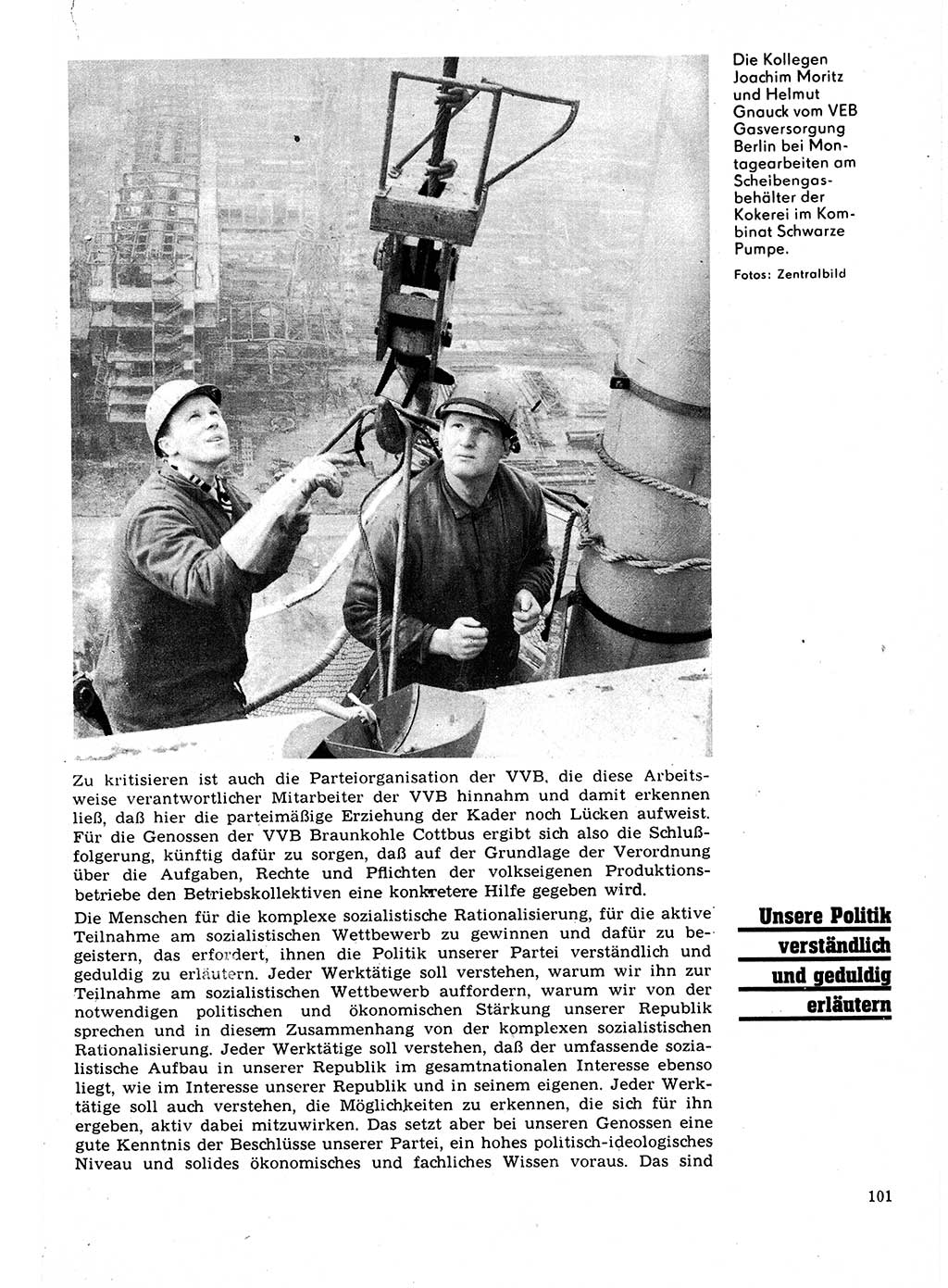 Neuer Weg (NW), Organ des Zentralkomitees (ZK) der SED (Sozialistische Einheitspartei Deutschlands) für Fragen des Parteilebens, 22. Jahrgang [Deutsche Demokratische Republik (DDR)] 1967, Seite 101 (NW ZK SED DDR 1967, S. 101)