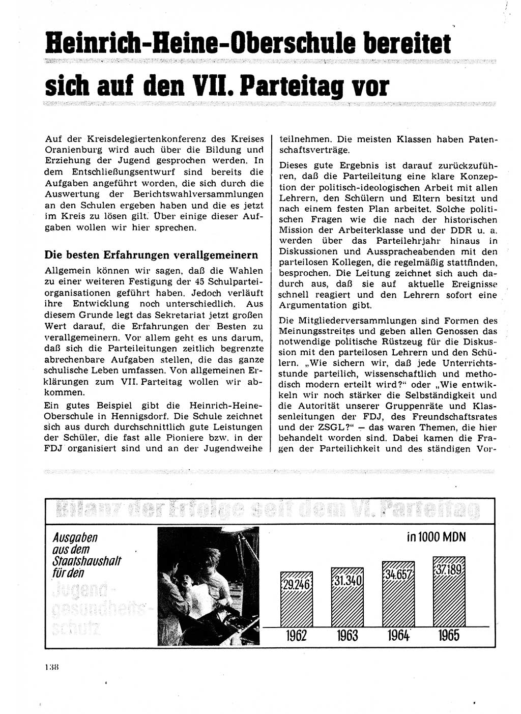 Neuer Weg (NW), Organ des Zentralkomitees (ZK) der SED (Sozialistische Einheitspartei Deutschlands) für Fragen des Parteilebens, 22. Jahrgang [Deutsche Demokratische Republik (DDR)] 1967, Seite 138 (NW ZK SED DDR 1967, S. 138)