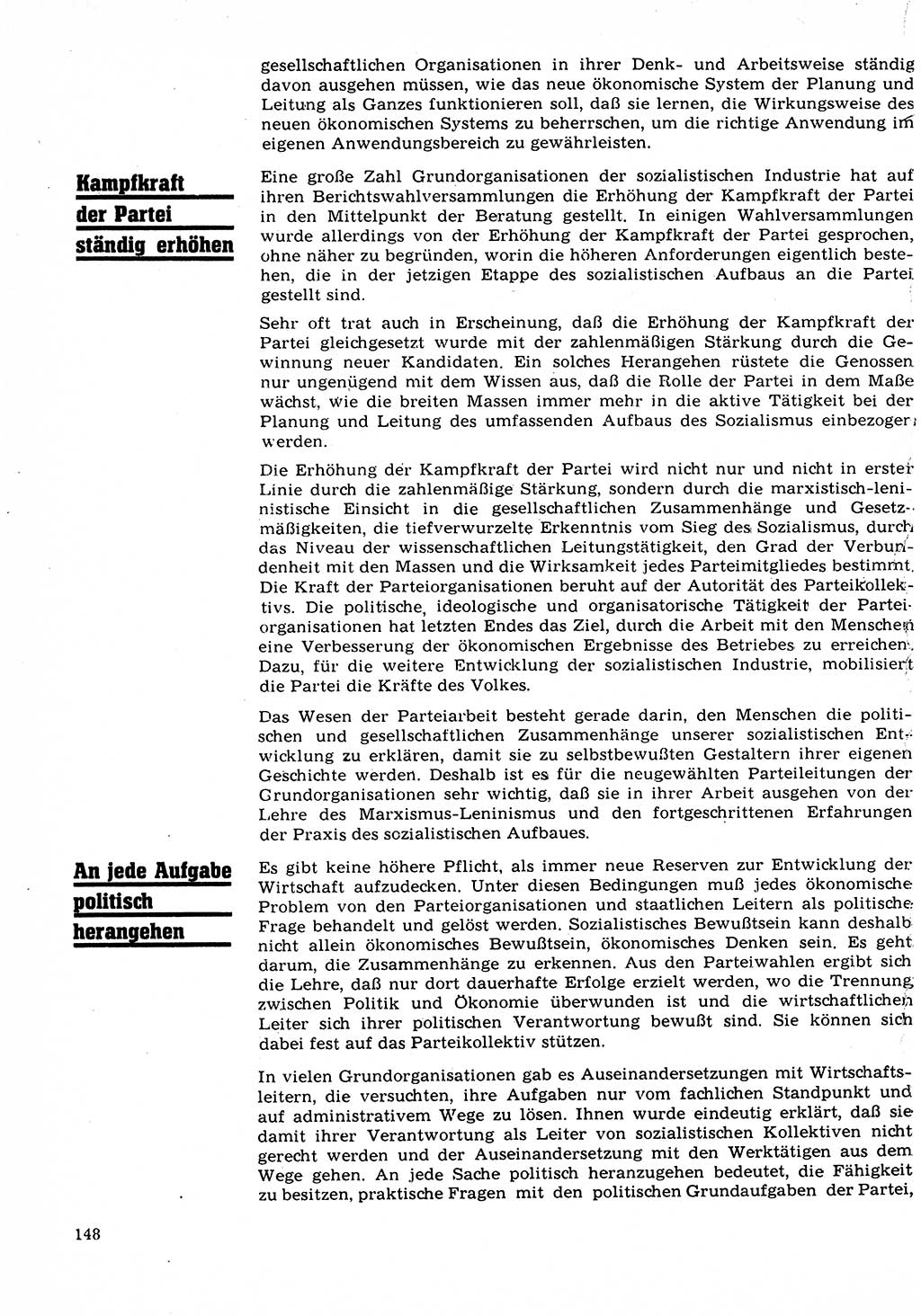 Neuer Weg (NW), Organ des Zentralkomitees (ZK) der SED (Sozialistische Einheitspartei Deutschlands) für Fragen des Parteilebens, 22. Jahrgang [Deutsche Demokratische Republik (DDR)] 1967, Seite 148 (NW ZK SED DDR 1967, S. 148)