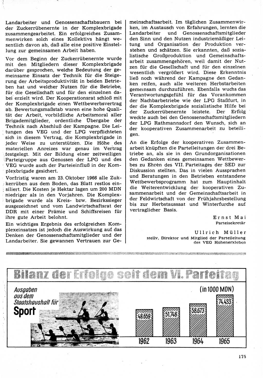 Neuer Weg (NW), Organ des Zentralkomitees (ZK) der SED (Sozialistische Einheitspartei Deutschlands) für Fragen des Parteilebens, 22. Jahrgang [Deutsche Demokratische Republik (DDR)] 1967, Seite 175 (NW ZK SED DDR 1967, S. 175)
