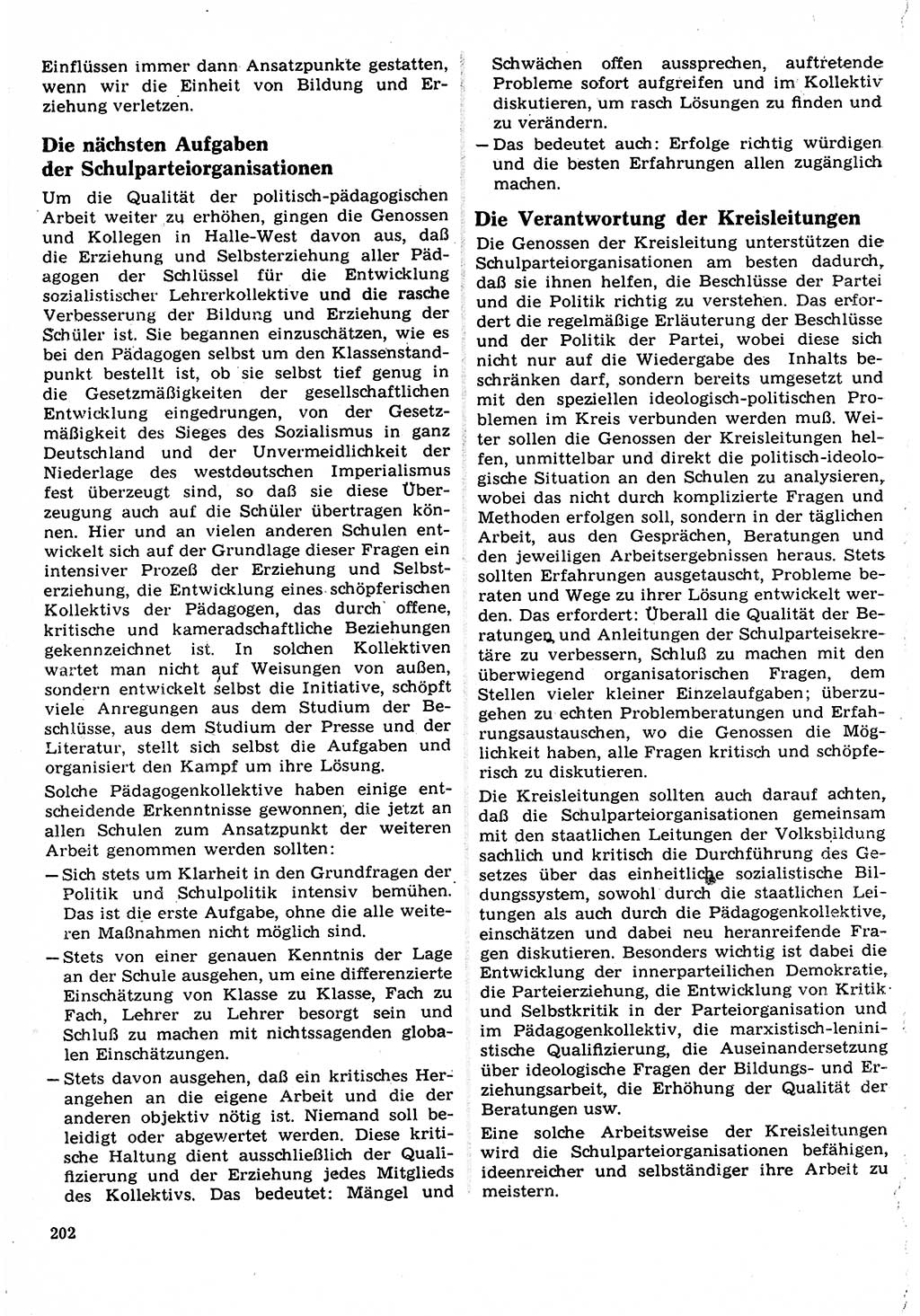 Neuer Weg (NW), Organ des Zentralkomitees (ZK) der SED (Sozialistische Einheitspartei Deutschlands) für Fragen des Parteilebens, 22. Jahrgang [Deutsche Demokratische Republik (DDR)] 1967, Seite 202 (NW ZK SED DDR 1967, S. 202)