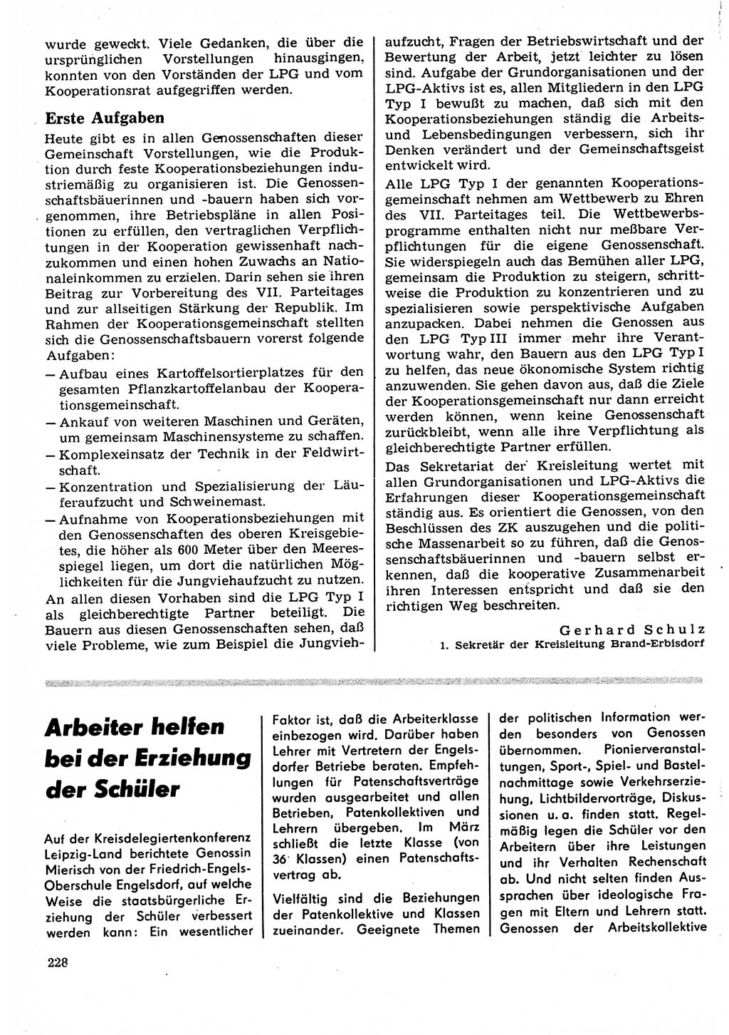 Neuer Weg (NW), Organ des Zentralkomitees (ZK) der SED (Sozialistische Einheitspartei Deutschlands) fÃ¼r Fragen des Parteilebens, 22. Jahrgang [Deutsche Demokratische Republik (DDR)] 1967, Seite 228 (NW ZK SED DDR 1967, S. 228)