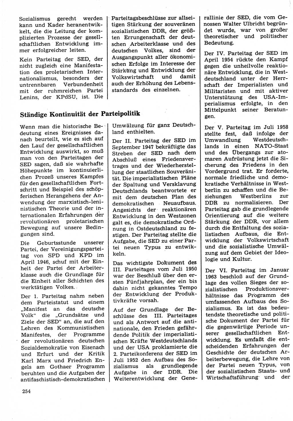 Neuer Weg (NW), Organ des Zentralkomitees (ZK) der SED (Sozialistische Einheitspartei Deutschlands) für Fragen des Parteilebens, 22. Jahrgang [Deutsche Demokratische Republik (DDR)] 1967, Seite 254 (NW ZK SED DDR 1967, S. 254)