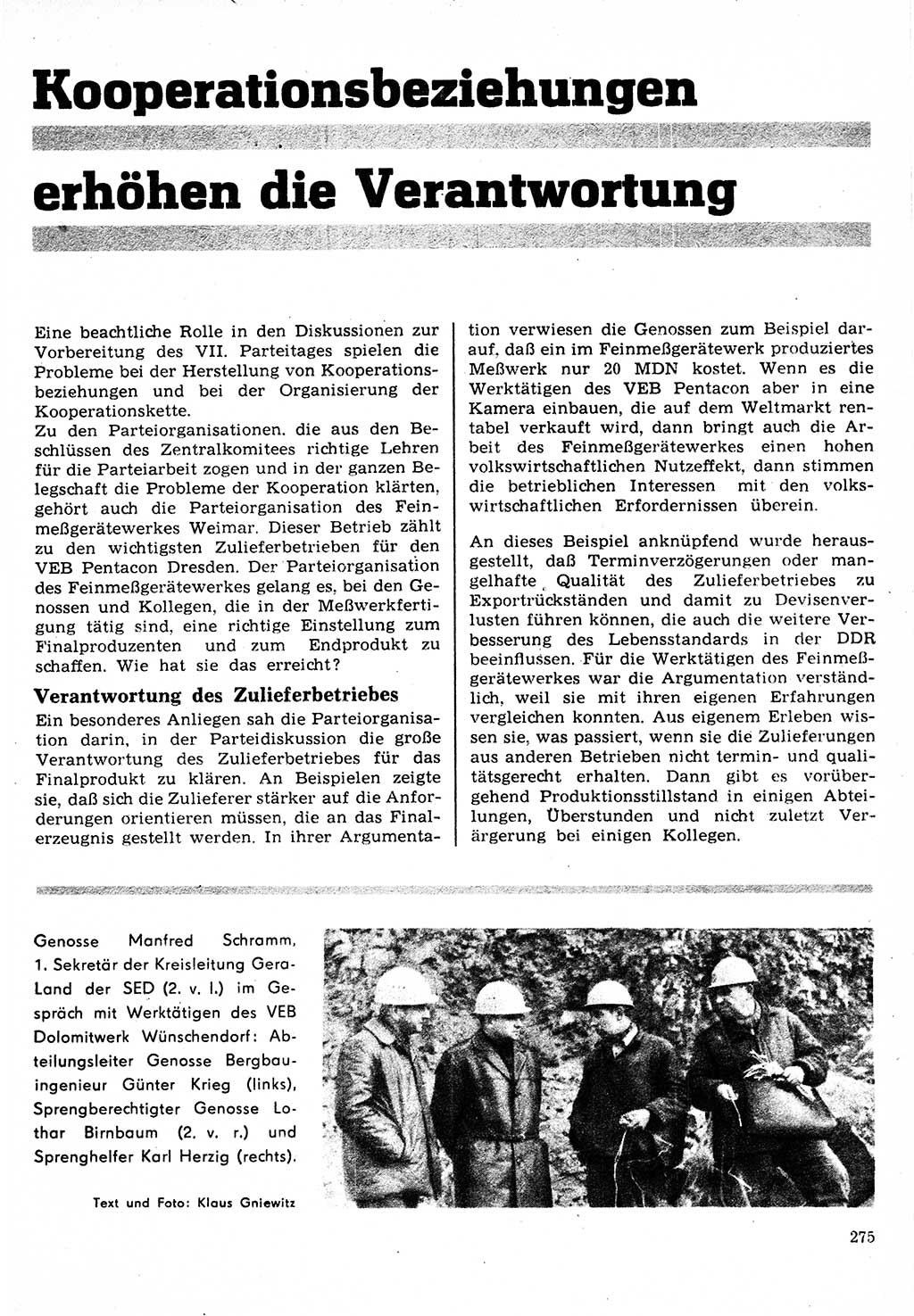 Neuer Weg (NW), Organ des Zentralkomitees (ZK) der SED (Sozialistische Einheitspartei Deutschlands) für Fragen des Parteilebens, 22. Jahrgang [Deutsche Demokratische Republik (DDR)] 1967, Seite 275 (NW ZK SED DDR 1967, S. 275)