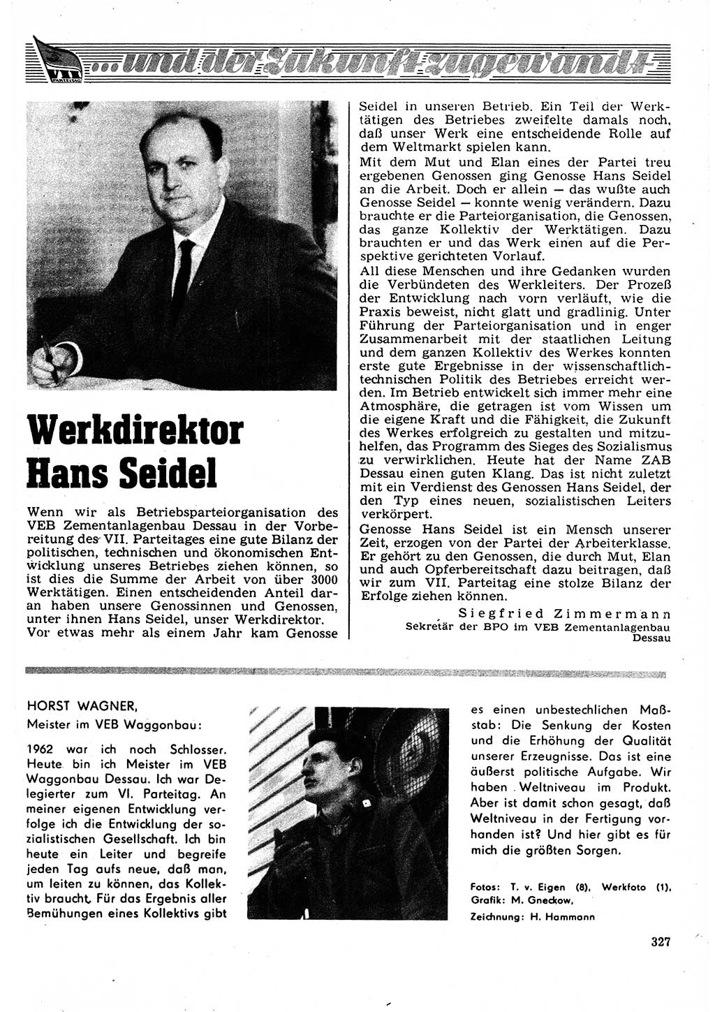 Neuer Weg (NW), Organ des Zentralkomitees (ZK) der SED (Sozialistische Einheitspartei Deutschlands) für Fragen des Parteilebens, 22. Jahrgang [Deutsche Demokratische Republik (DDR)] 1967, Seite 327 (NW ZK SED DDR 1967, S. 327)