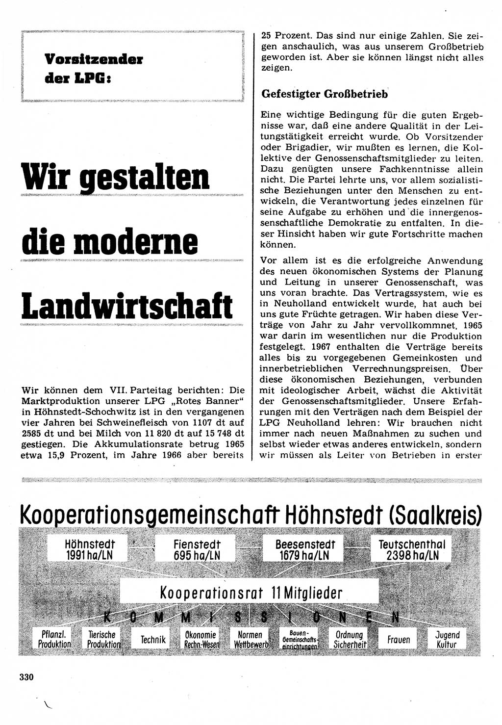 Neuer Weg (NW), Organ des Zentralkomitees (ZK) der SED (Sozialistische Einheitspartei Deutschlands) für Fragen des Parteilebens, 22. Jahrgang [Deutsche Demokratische Republik (DDR)] 1967, Seite 330 (NW ZK SED DDR 1967, S. 330)