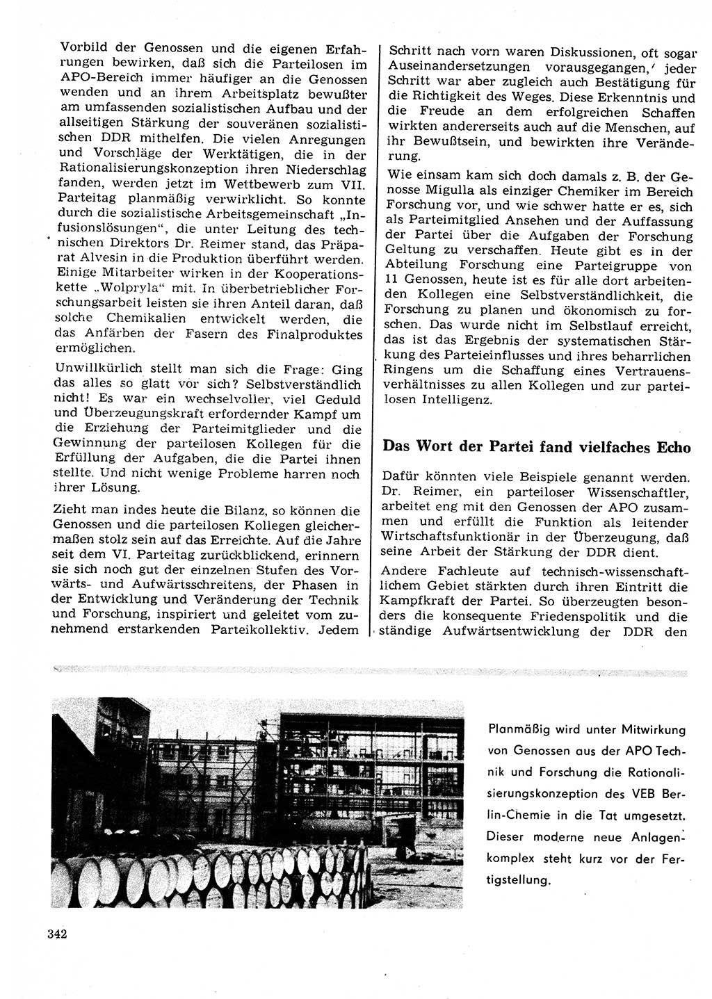 Neuer Weg (NW), Organ des Zentralkomitees (ZK) der SED (Sozialistische Einheitspartei Deutschlands) für Fragen des Parteilebens, 22. Jahrgang [Deutsche Demokratische Republik (DDR)] 1967, Seite 342 (NW ZK SED DDR 1967, S. 342)