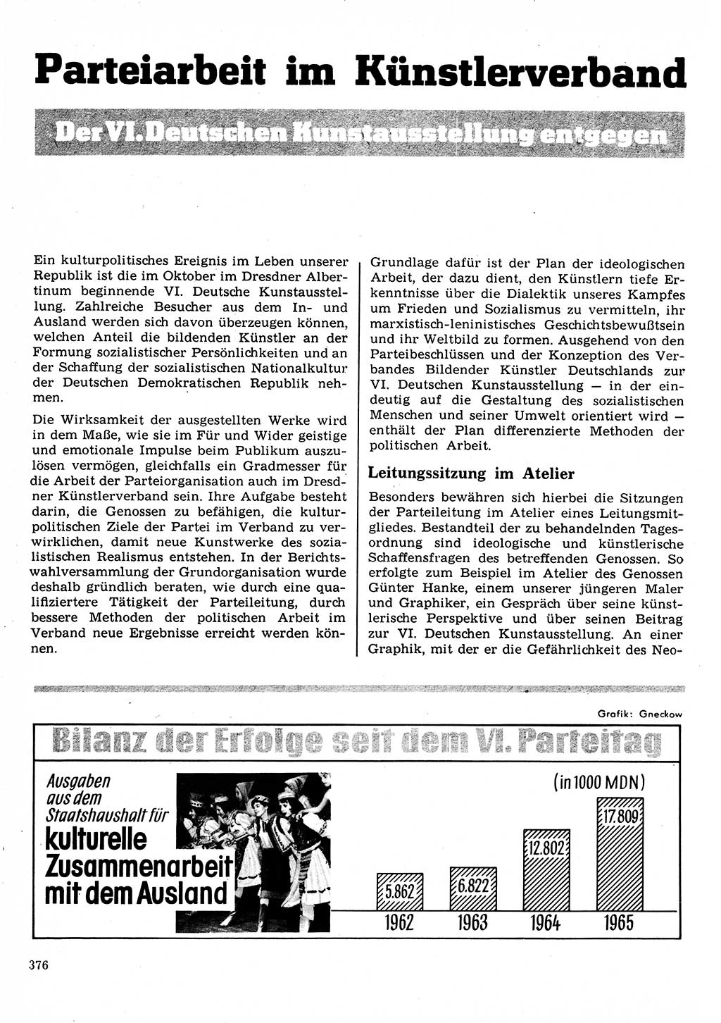 Neuer Weg (NW), Organ des Zentralkomitees (ZK) der SED (Sozialistische Einheitspartei Deutschlands) für Fragen des Parteilebens, 22. Jahrgang [Deutsche Demokratische Republik (DDR)] 1967, Seite 376 (NW ZK SED DDR 1967, S. 376)