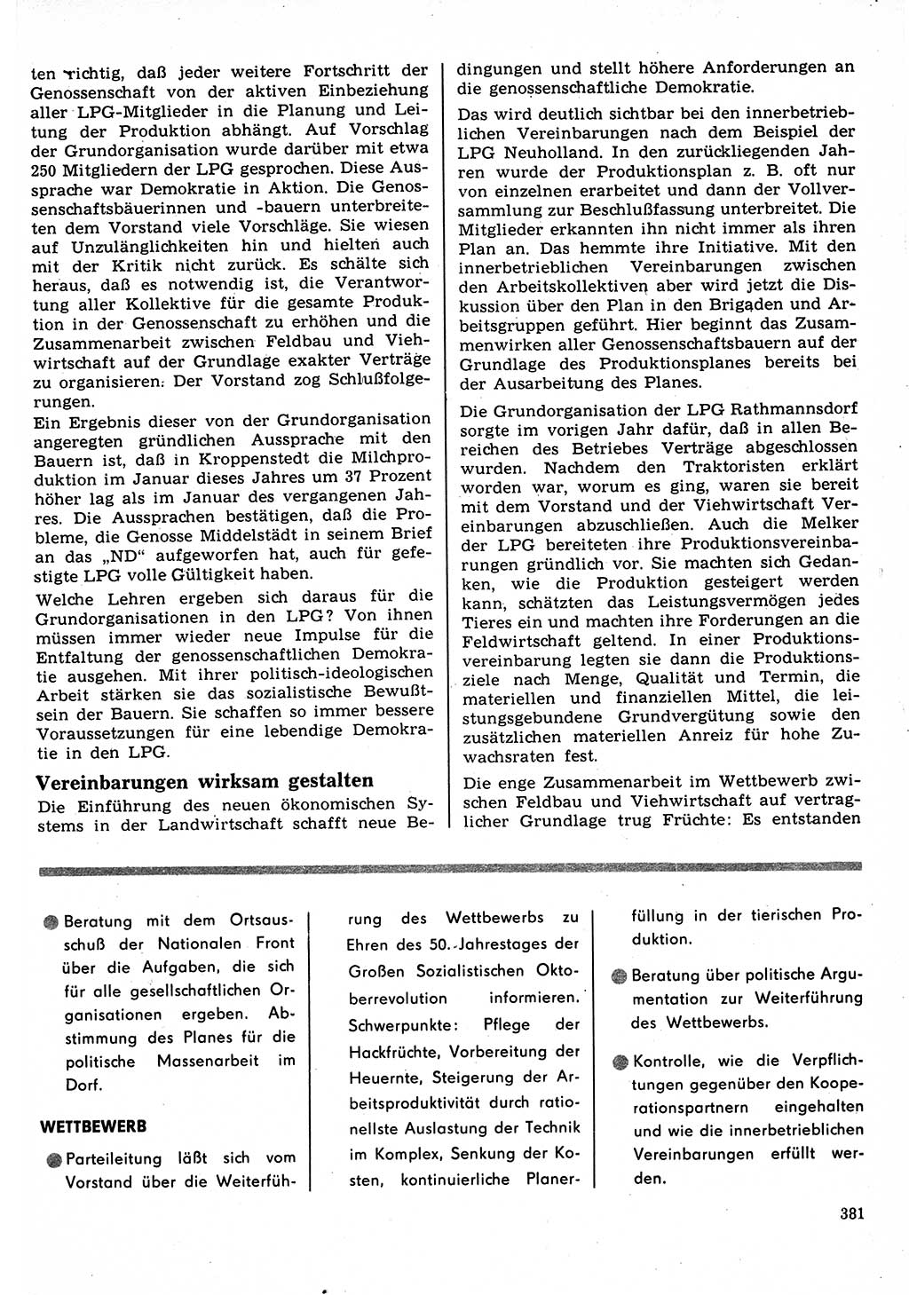 Neuer Weg (NW), Organ des Zentralkomitees (ZK) der SED (Sozialistische Einheitspartei Deutschlands) für Fragen des Parteilebens, 22. Jahrgang [Deutsche Demokratische Republik (DDR)] 1967, Seite 381 (NW ZK SED DDR 1967, S. 381)