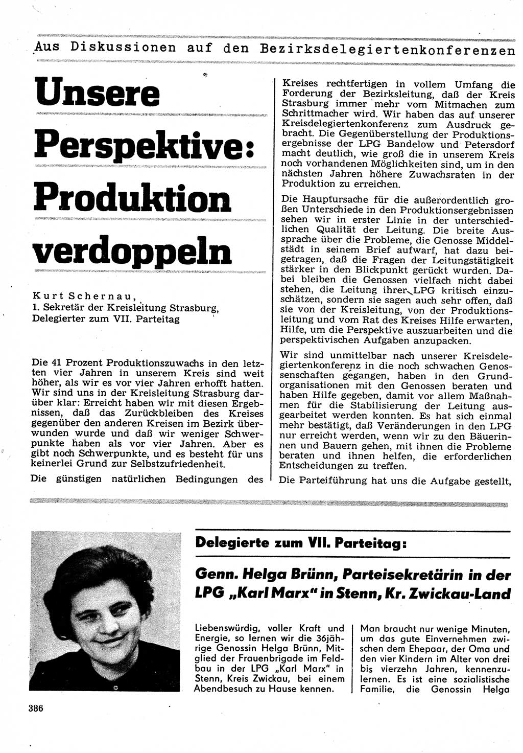 Neuer Weg (NW), Organ des Zentralkomitees (ZK) der SED (Sozialistische Einheitspartei Deutschlands) für Fragen des Parteilebens, 22. Jahrgang [Deutsche Demokratische Republik (DDR)] 1967, Seite 386 (NW ZK SED DDR 1967, S. 386)