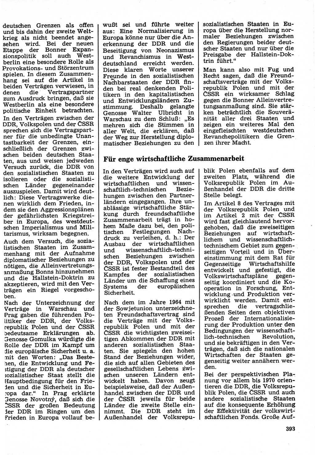 Neuer Weg (NW), Organ des Zentralkomitees (ZK) der SED (Sozialistische Einheitspartei Deutschlands) für Fragen des Parteilebens, 22. Jahrgang [Deutsche Demokratische Republik (DDR)] 1967, Seite 393 (NW ZK SED DDR 1967, S. 393)