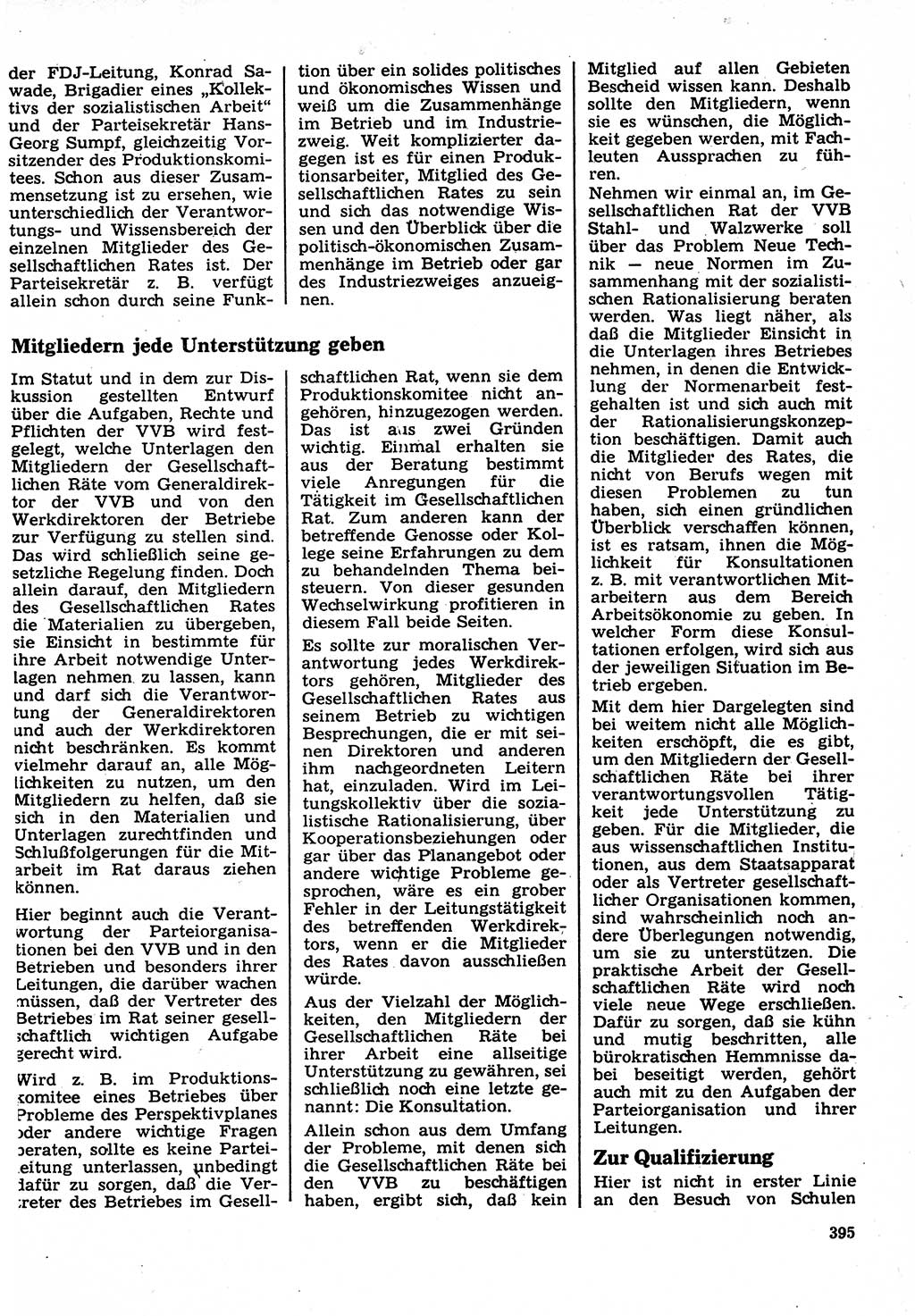 Neuer Weg (NW), Organ des Zentralkomitees (ZK) der SED (Sozialistische Einheitspartei Deutschlands) für Fragen des Parteilebens, 22. Jahrgang [Deutsche Demokratische Republik (DDR)] 1967, Seite 395 (NW ZK SED DDR 1967, S. 395)