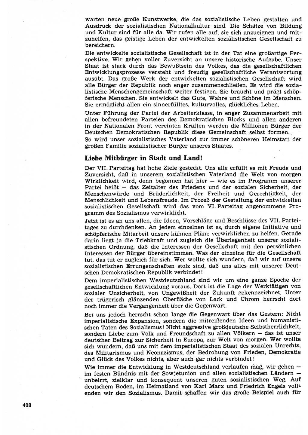 Neuer Weg (NW), Organ des Zentralkomitees (ZK) der SED (Sozialistische Einheitspartei Deutschlands) für Fragen des Parteilebens, 22. Jahrgang [Deutsche Demokratische Republik (DDR)] 1967, Seite 408 (NW ZK SED DDR 1967, S. 408)