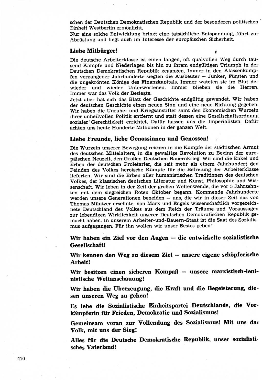 Neuer Weg (NW), Organ des Zentralkomitees (ZK) der SED (Sozialistische Einheitspartei Deutschlands) für Fragen des Parteilebens, 22. Jahrgang [Deutsche Demokratische Republik (DDR)] 1967, Seite 410 (NW ZK SED DDR 1967, S. 410)