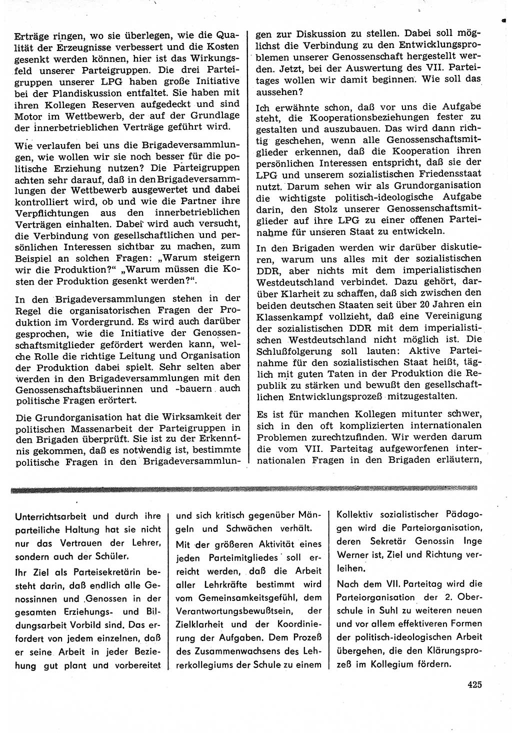 Neuer Weg (NW), Organ des Zentralkomitees (ZK) der SED (Sozialistische Einheitspartei Deutschlands) für Fragen des Parteilebens, 22. Jahrgang [Deutsche Demokratische Republik (DDR)] 1967, Seite 425 (NW ZK SED DDR 1967, S. 425)