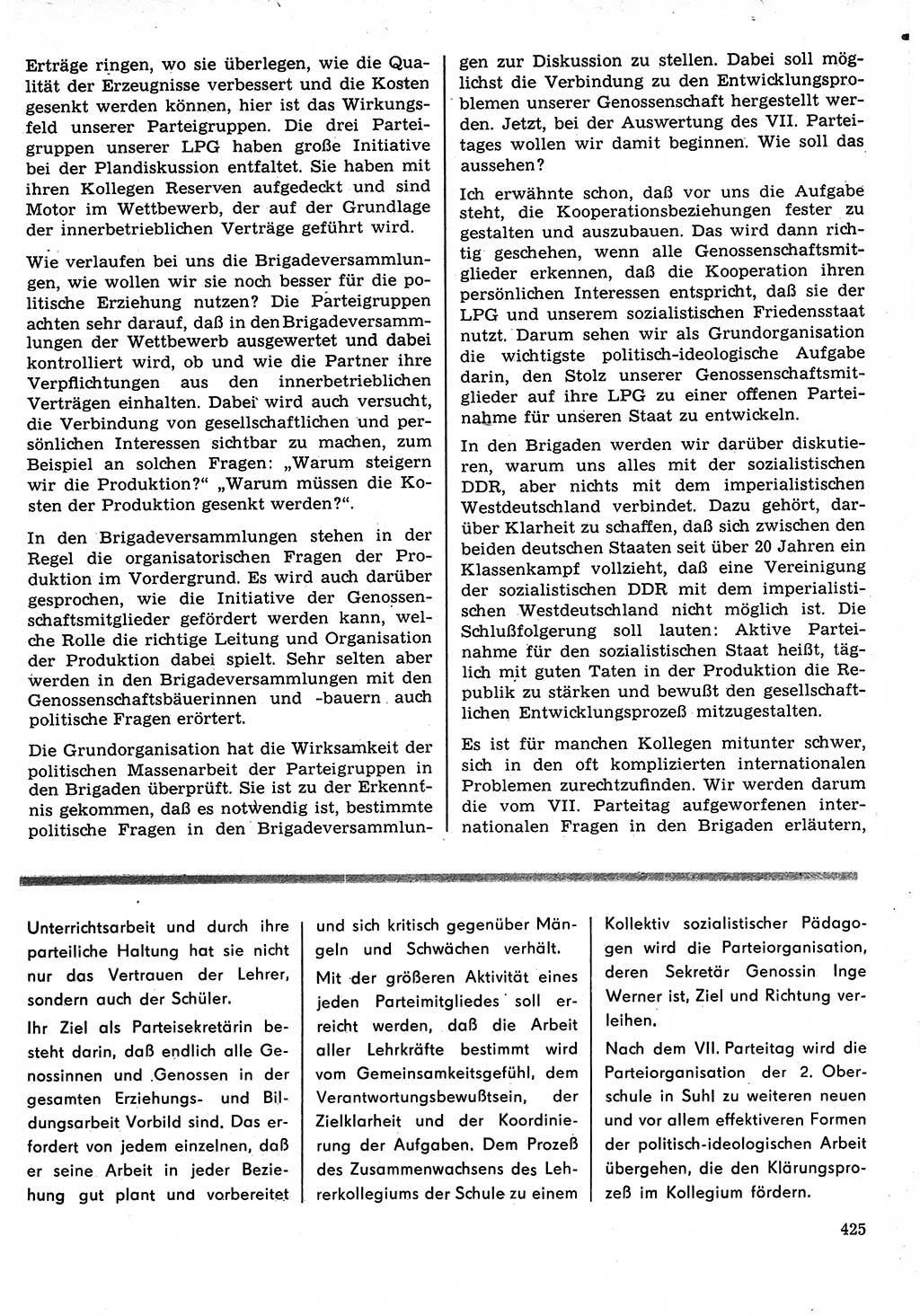 Neuer Weg (NW), Organ des Zentralkomitees (ZK) der SED (Sozialistische Einheitspartei Deutschlands) für Fragen des Parteilebens, 22. Jahrgang [Deutsche Demokratische Republik (DDR)] 1967, Seite 425 (NW ZK SED DDR 1967, S. 425)