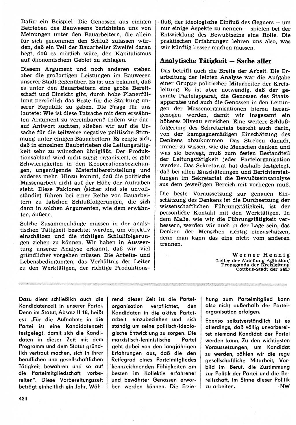 Neuer Weg (NW), Organ des Zentralkomitees (ZK) der SED (Sozialistische Einheitspartei Deutschlands) für Fragen des Parteilebens, 22. Jahrgang [Deutsche Demokratische Republik (DDR)] 1967, Seite 434 (NW ZK SED DDR 1967, S. 434)