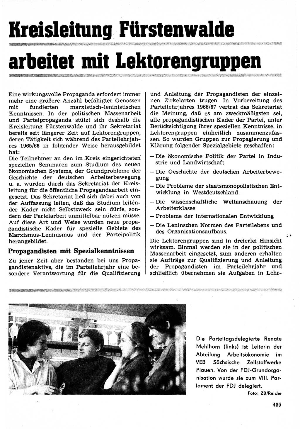 Neuer Weg (NW), Organ des Zentralkomitees (ZK) der SED (Sozialistische Einheitspartei Deutschlands) für Fragen des Parteilebens, 22. Jahrgang [Deutsche Demokratische Republik (DDR)] 1967, Seite 435 (NW ZK SED DDR 1967, S. 435)