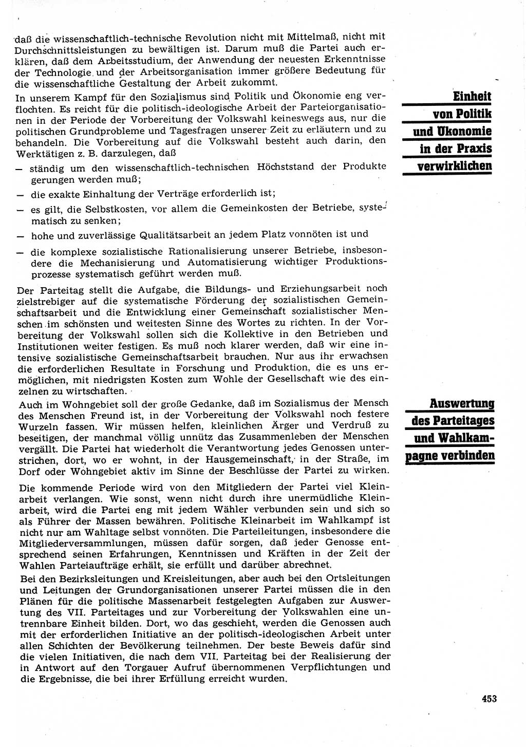 Neuer Weg (NW), Organ des Zentralkomitees (ZK) der SED (Sozialistische Einheitspartei Deutschlands) für Fragen des Parteilebens, 22. Jahrgang [Deutsche Demokratische Republik (DDR)] 1967, Seite 453 (NW ZK SED DDR 1967, S. 453)