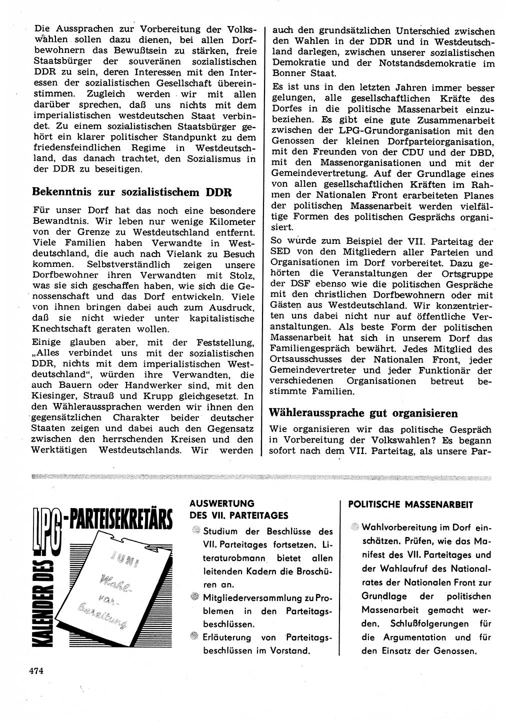 Neuer Weg (NW), Organ des Zentralkomitees (ZK) der SED (Sozialistische Einheitspartei Deutschlands) für Fragen des Parteilebens, 22. Jahrgang [Deutsche Demokratische Republik (DDR)] 1967, Seite 474 (NW ZK SED DDR 1967, S. 474)