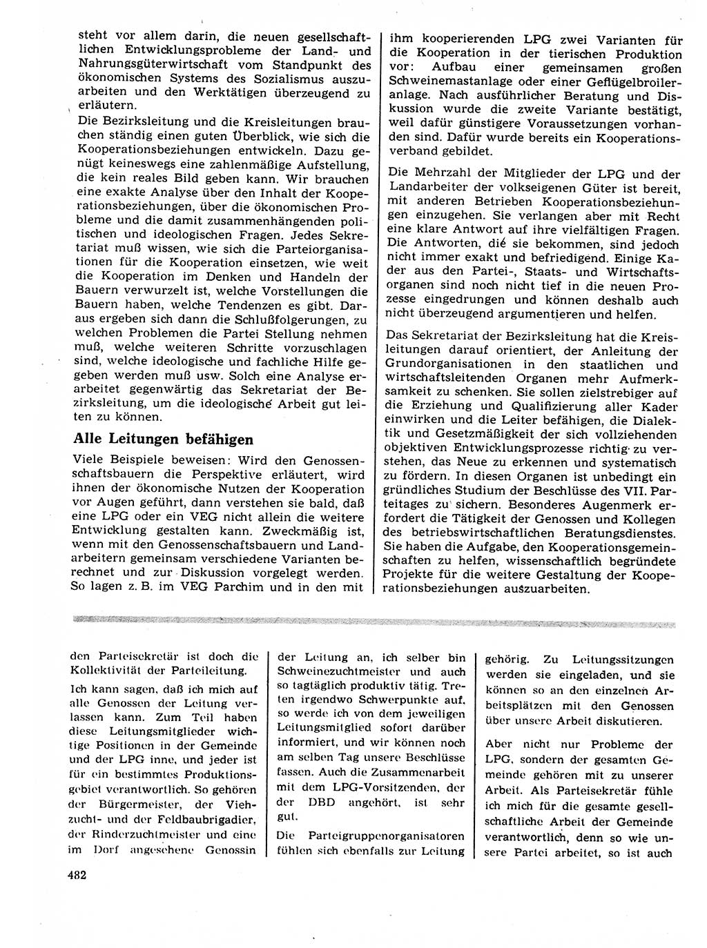 Neuer Weg (NW), Organ des Zentralkomitees (ZK) der SED (Sozialistische Einheitspartei Deutschlands) für Fragen des Parteilebens, 22. Jahrgang [Deutsche Demokratische Republik (DDR)] 1967, Seite 482 (NW ZK SED DDR 1967, S. 482)
