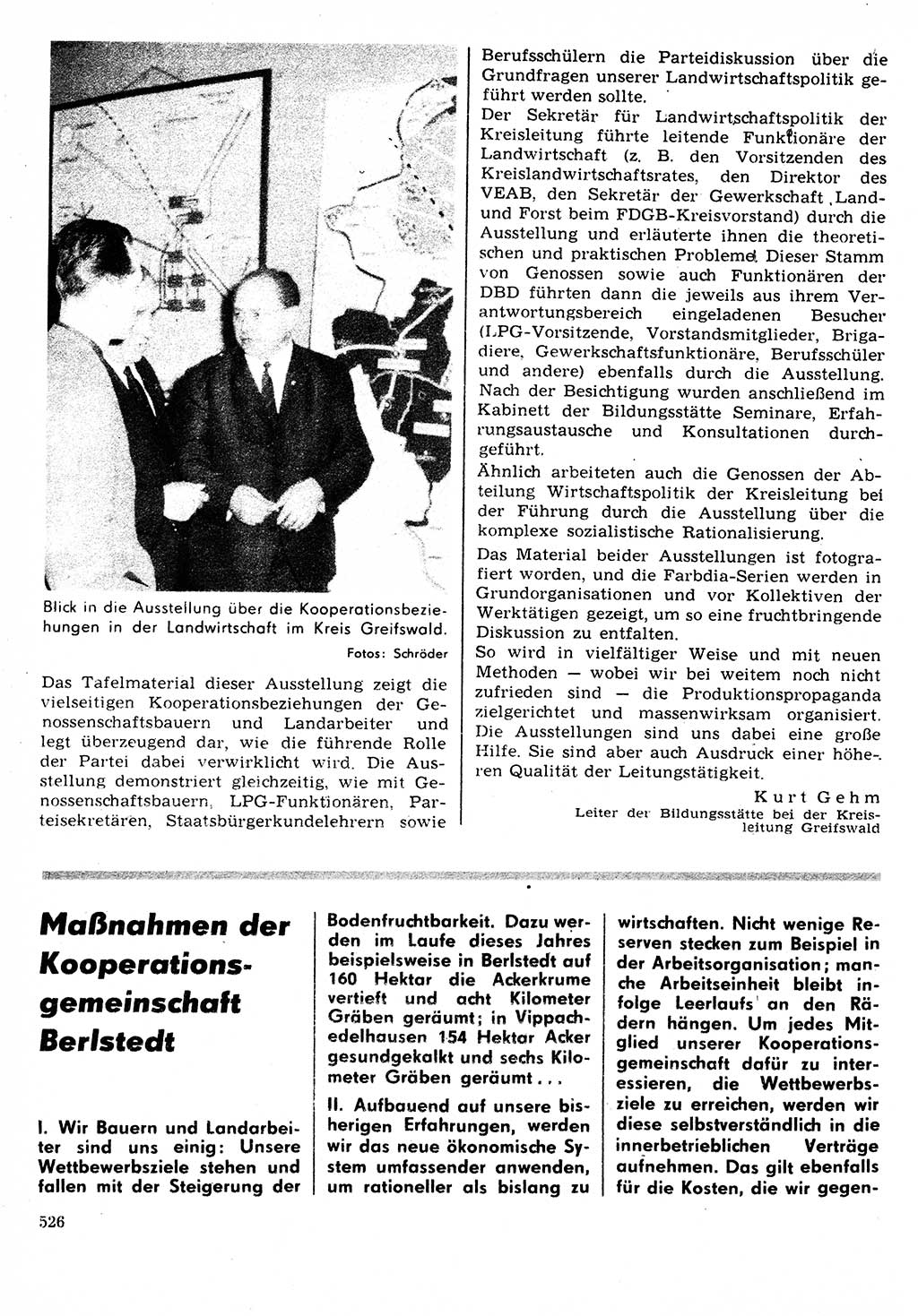 Neuer Weg (NW), Organ des Zentralkomitees (ZK) der SED (Sozialistische Einheitspartei Deutschlands) für Fragen des Parteilebens, 22. Jahrgang [Deutsche Demokratische Republik (DDR)] 1967, Seite 526 (NW ZK SED DDR 1967, S. 526)
