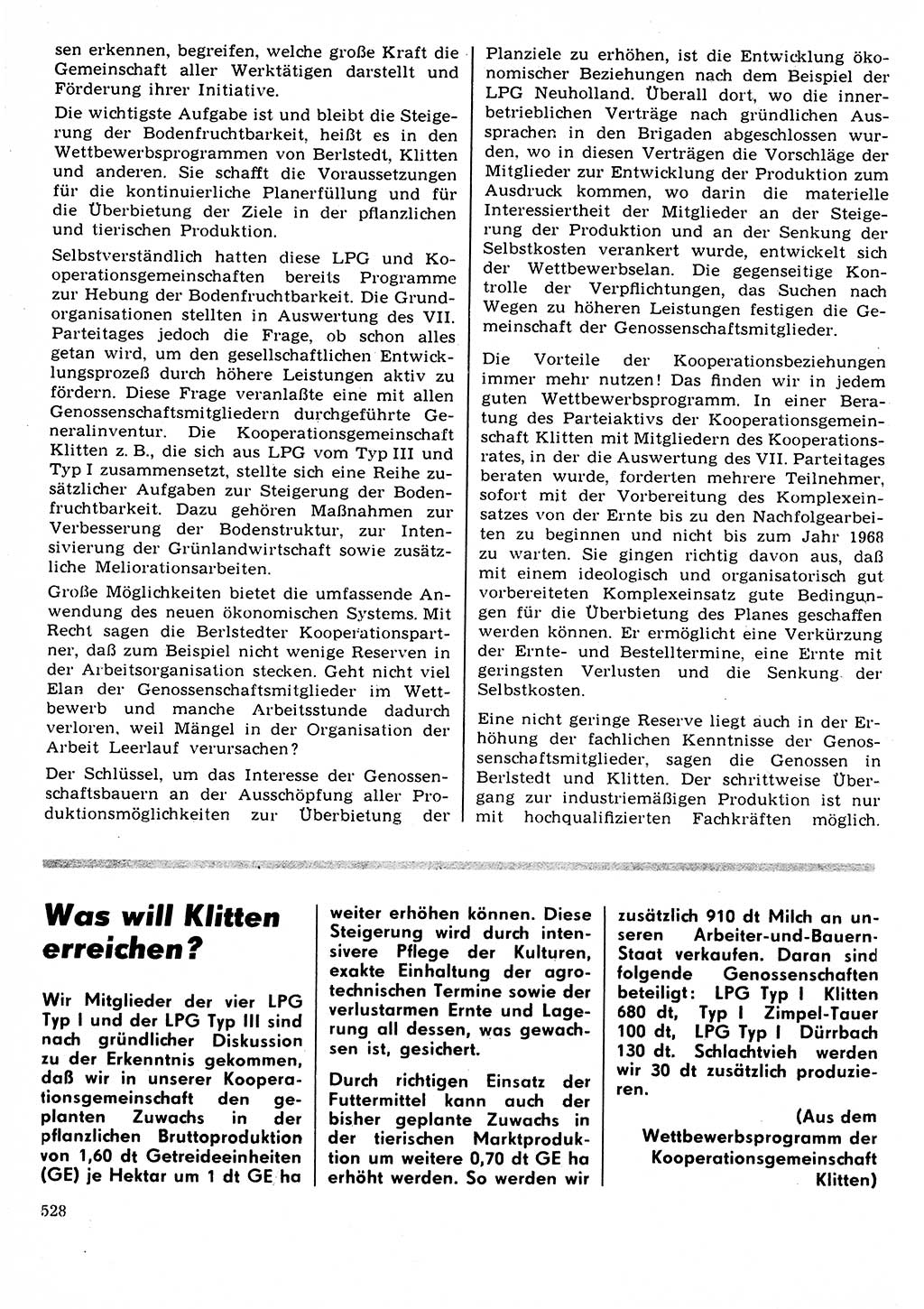 Neuer Weg (NW), Organ des Zentralkomitees (ZK) der SED (Sozialistische Einheitspartei Deutschlands) für Fragen des Parteilebens, 22. Jahrgang [Deutsche Demokratische Republik (DDR)] 1967, Seite 528 (NW ZK SED DDR 1967, S. 528)