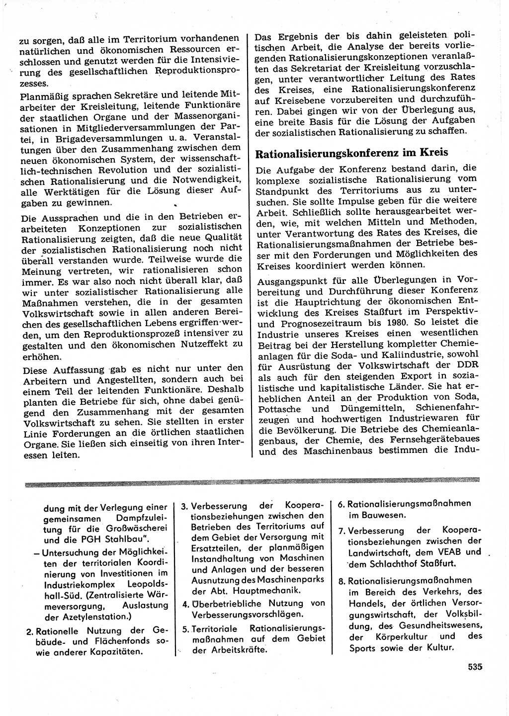 Neuer Weg (NW), Organ des Zentralkomitees (ZK) der SED (Sozialistische Einheitspartei Deutschlands) für Fragen des Parteilebens, 22. Jahrgang [Deutsche Demokratische Republik (DDR)] 1967, Seite 535 (NW ZK SED DDR 1967, S. 535)