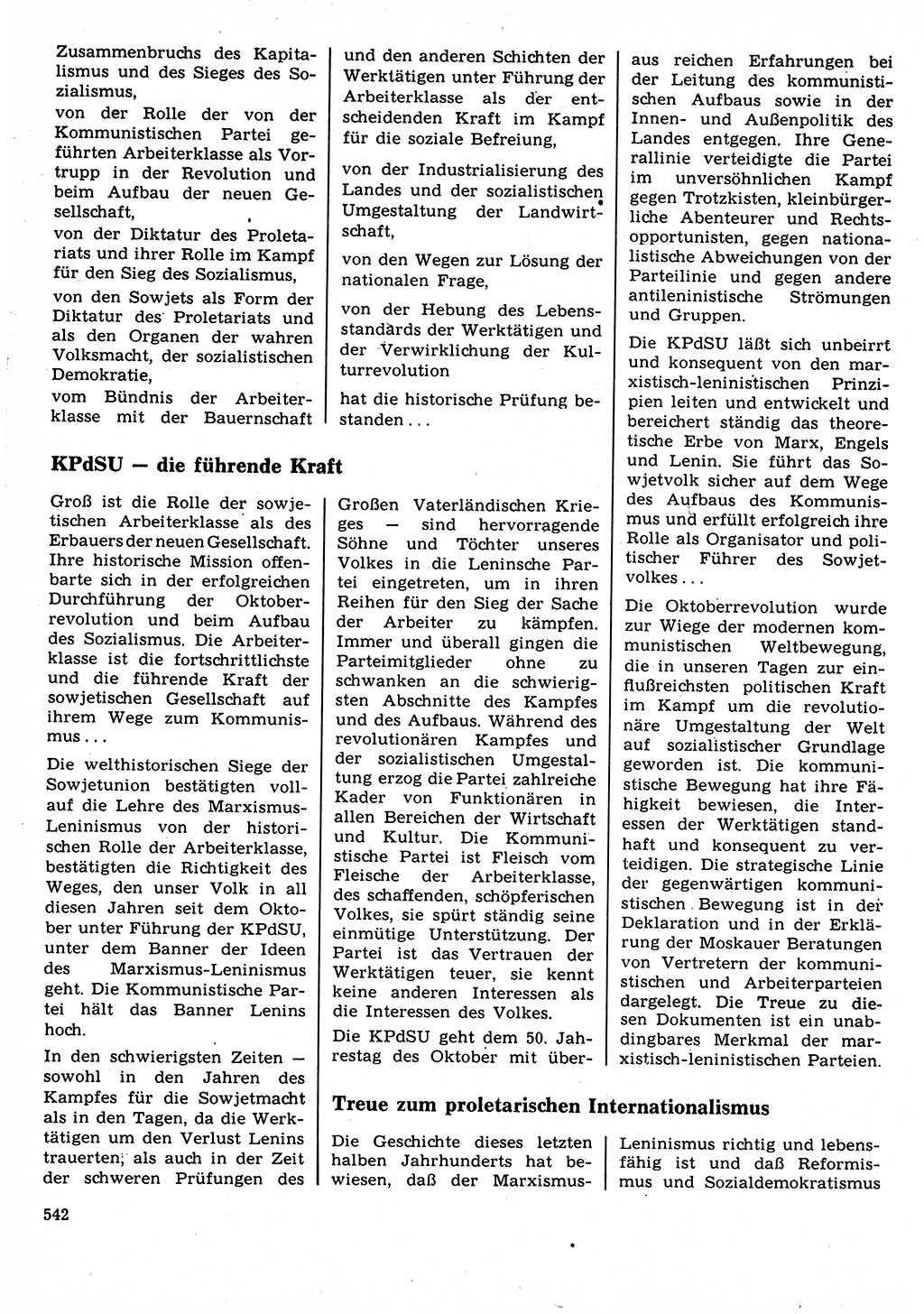 Neuer Weg (NW), Organ des Zentralkomitees (ZK) der SED (Sozialistische Einheitspartei Deutschlands) für Fragen des Parteilebens, 22. Jahrgang [Deutsche Demokratische Republik (DDR)] 1967, Seite 542 (NW ZK SED DDR 1967, S. 542)